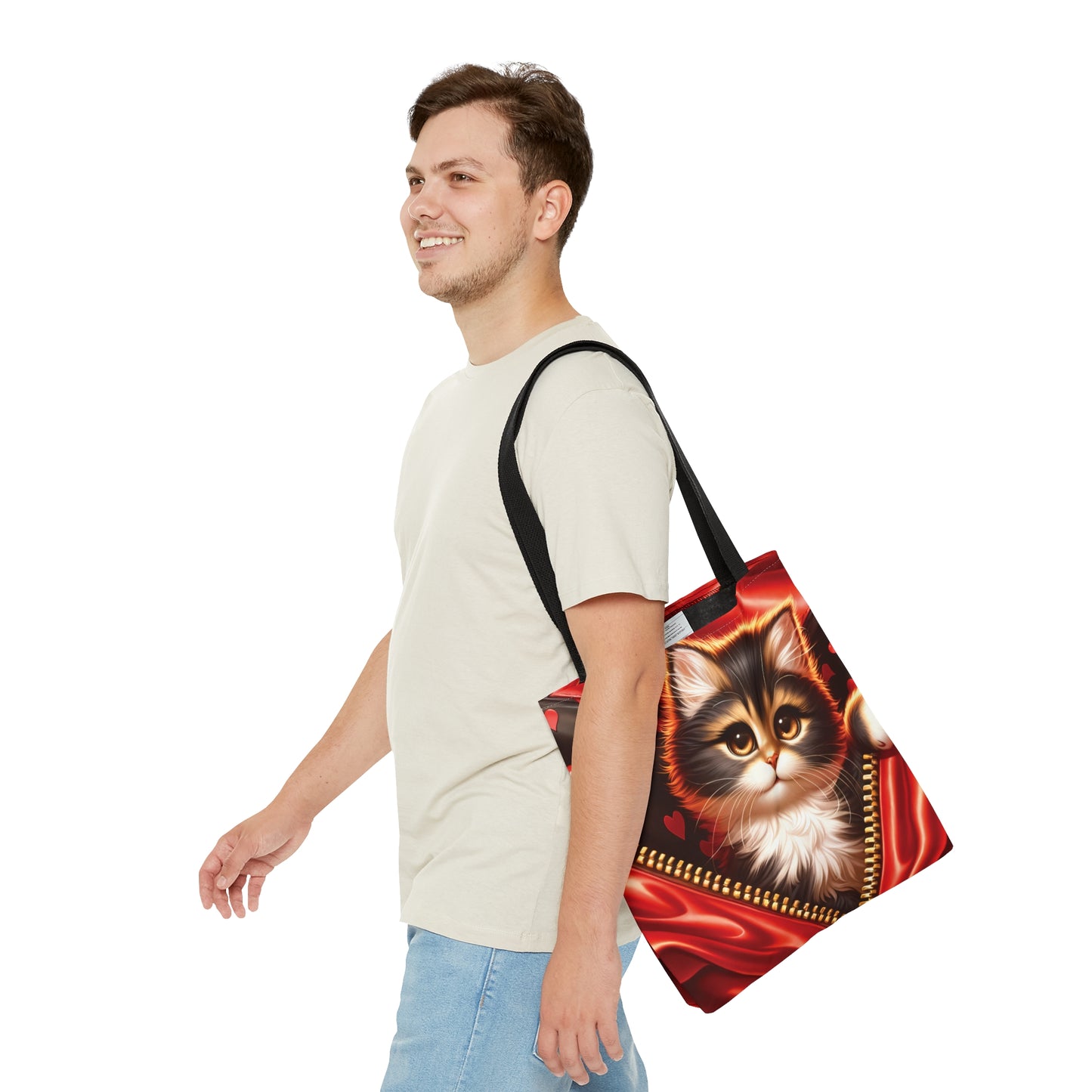 Tote Bag, Cat, Personalised/Non-Personalised Tote bag