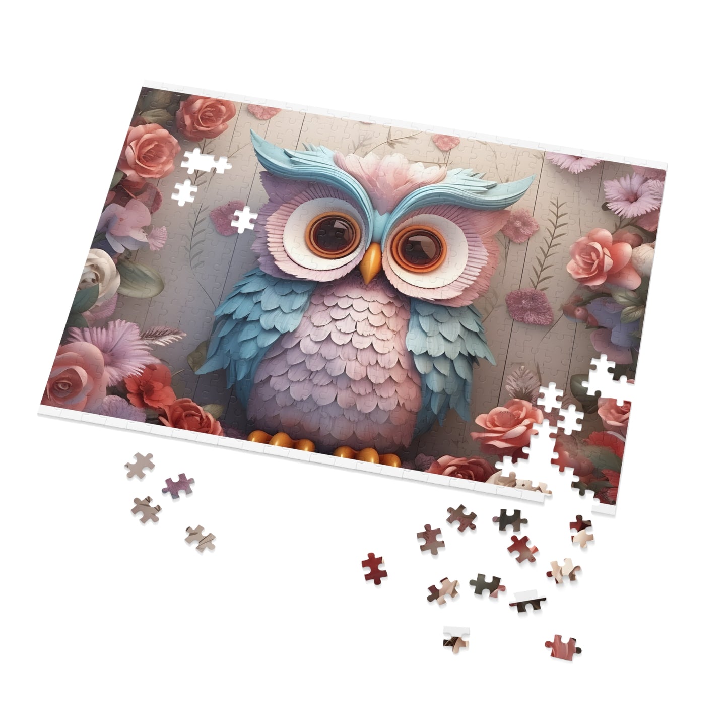 Jigsaw Puzzle, Owl, Personalised/Non-Personalised (30, 110, 252, 500,1000-Piece)