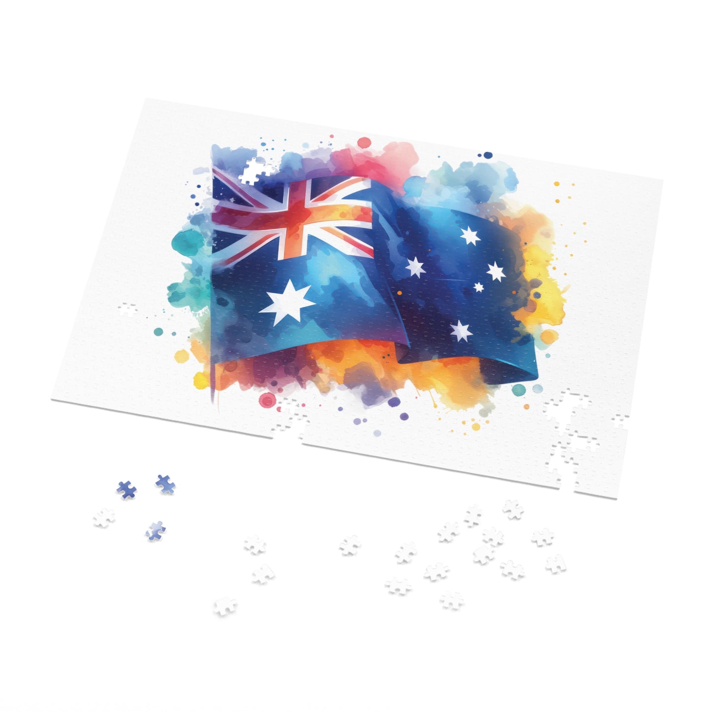 Jigsaw Puzzle in Tin, Australian Flag, Personalised/Non-Personalised, awd-1336 (30, 110, 252, 500,1000-Piece)