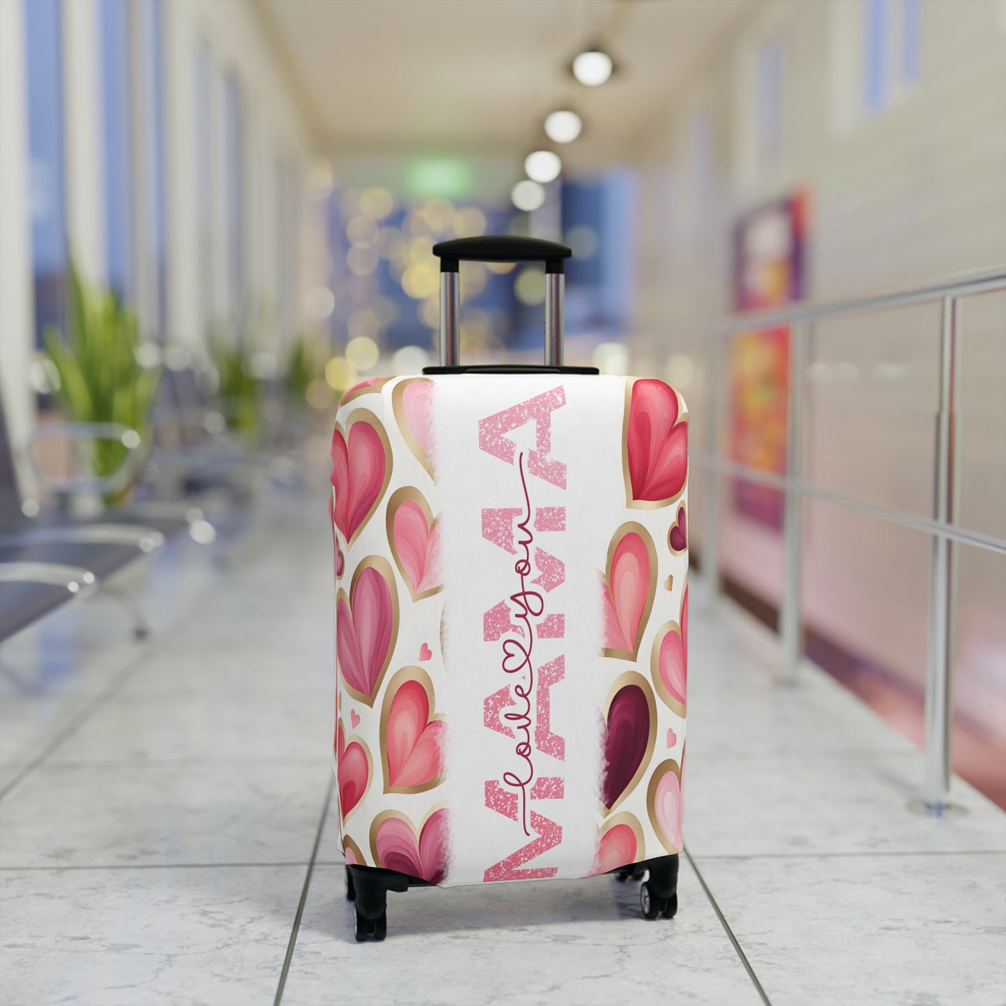 Luggage Cover, Hearts Mama, awd-1441