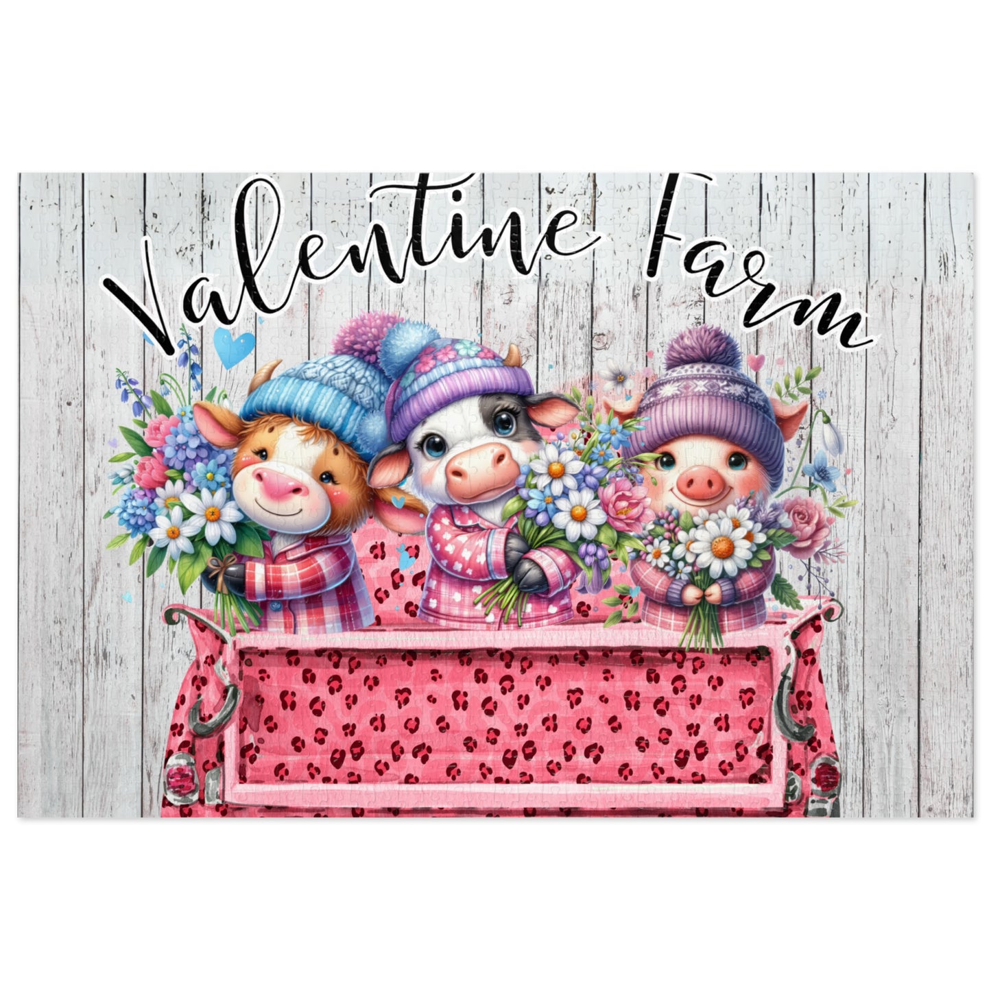 Jigsaw Puzzle, Valentine Farm, Personalised/Non-Personalised (30, 110, 252, 500,1000-Piece)