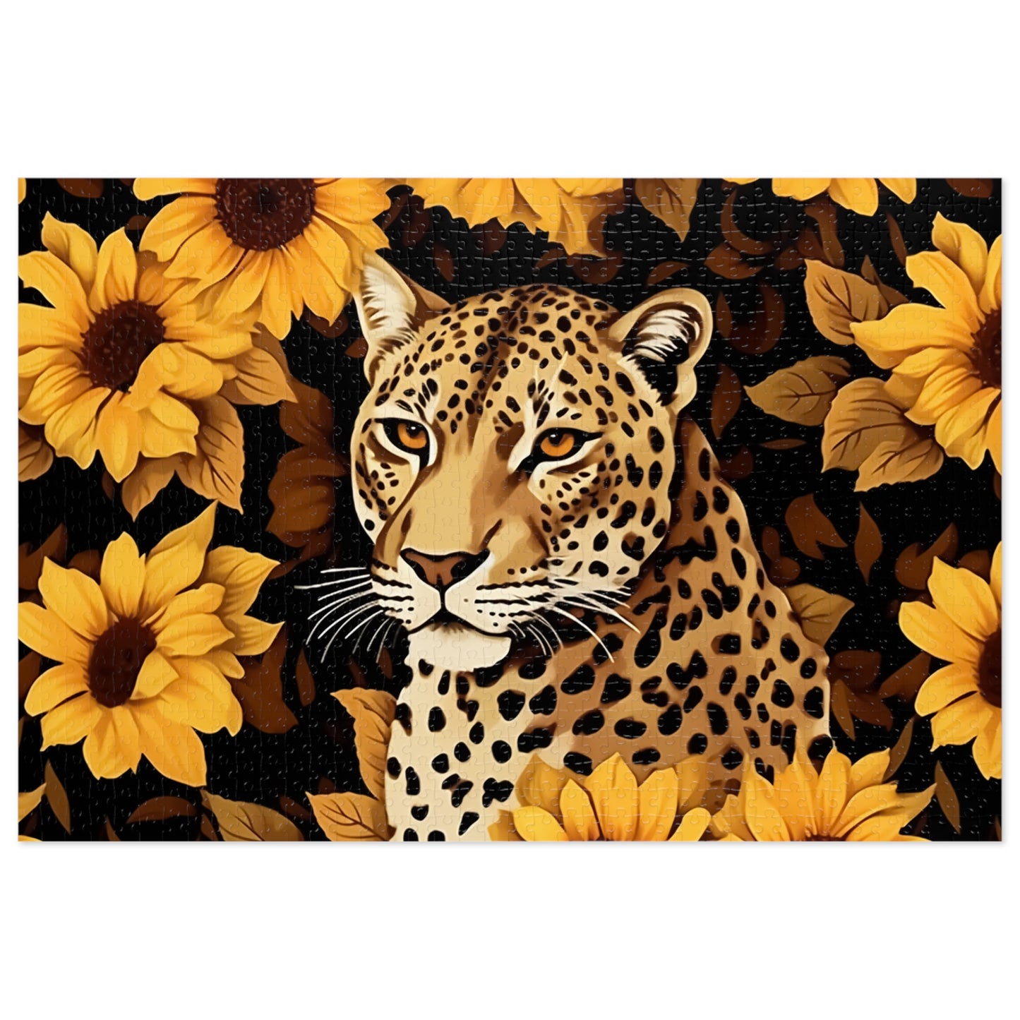 Jigsaw Puzzle, Leopard, Personalised/Non-Personalised (30, 110, 252, 500,1000-Piece)