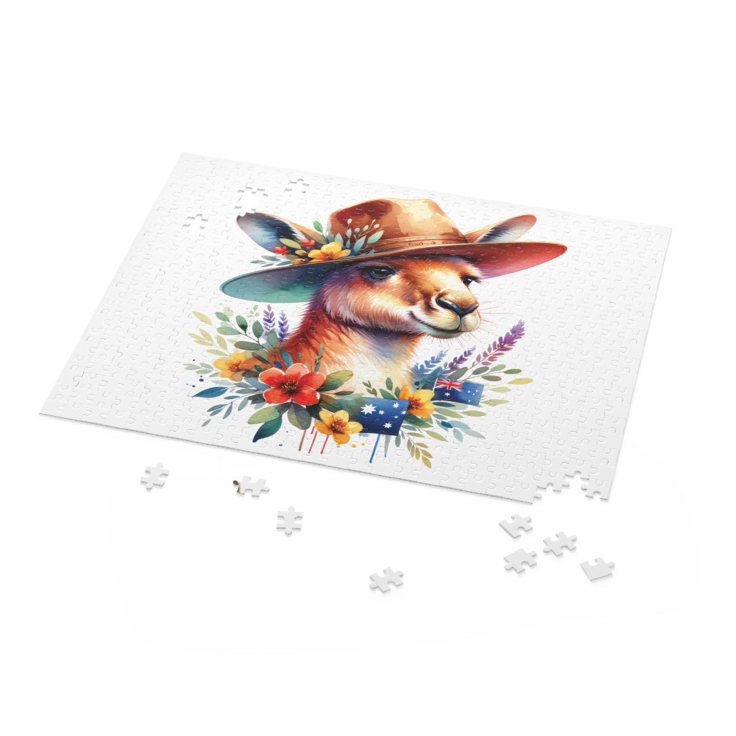 Personalised/Non-Personalised Puzzle, Kangaroo (120, 252, 500-Piece)