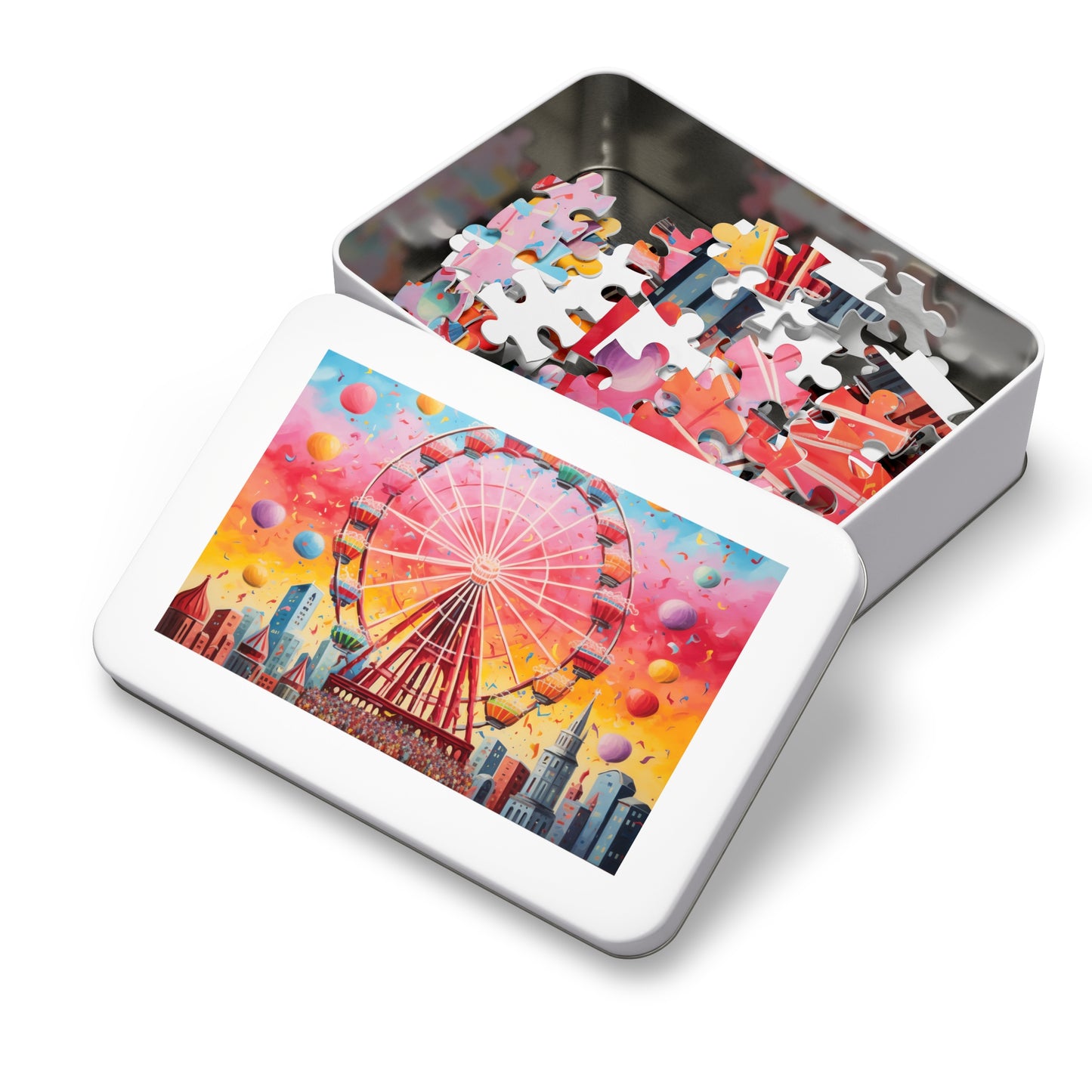 Jigsaw Puzzle, Carnival, Carousal, Personalised/Non-Personalised (30, 110, 252, 500,1000-Piece)