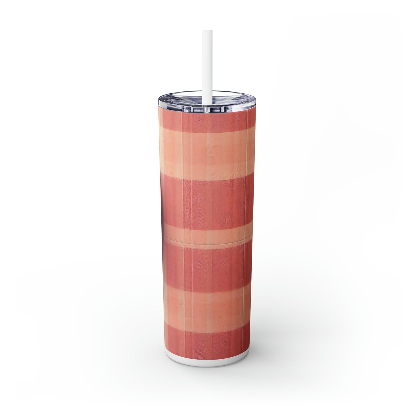 Skinny Tumbler with Straw, 20oz, Penguin, Valentines Day