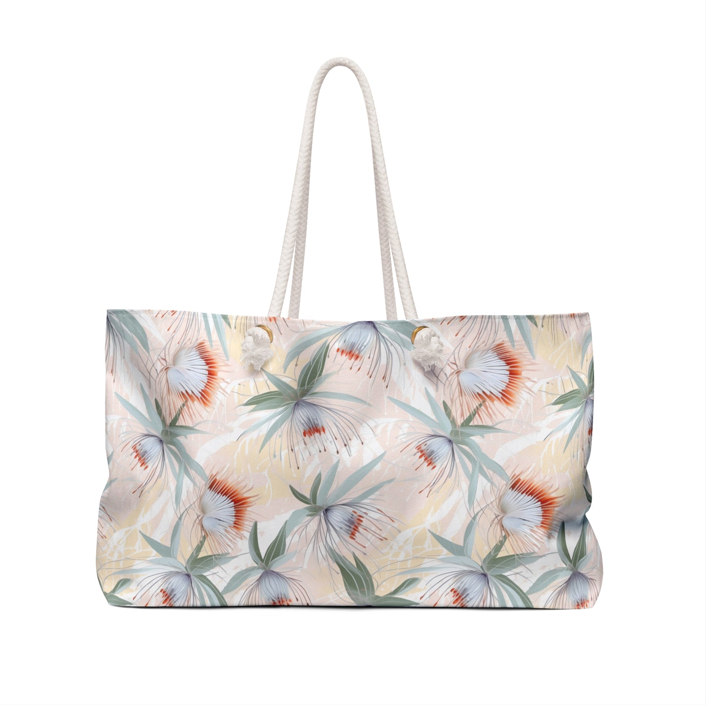 Personalised Weekender Bag, Australian Floral, Large Weekender Bag, Beach Bag, Book Bag