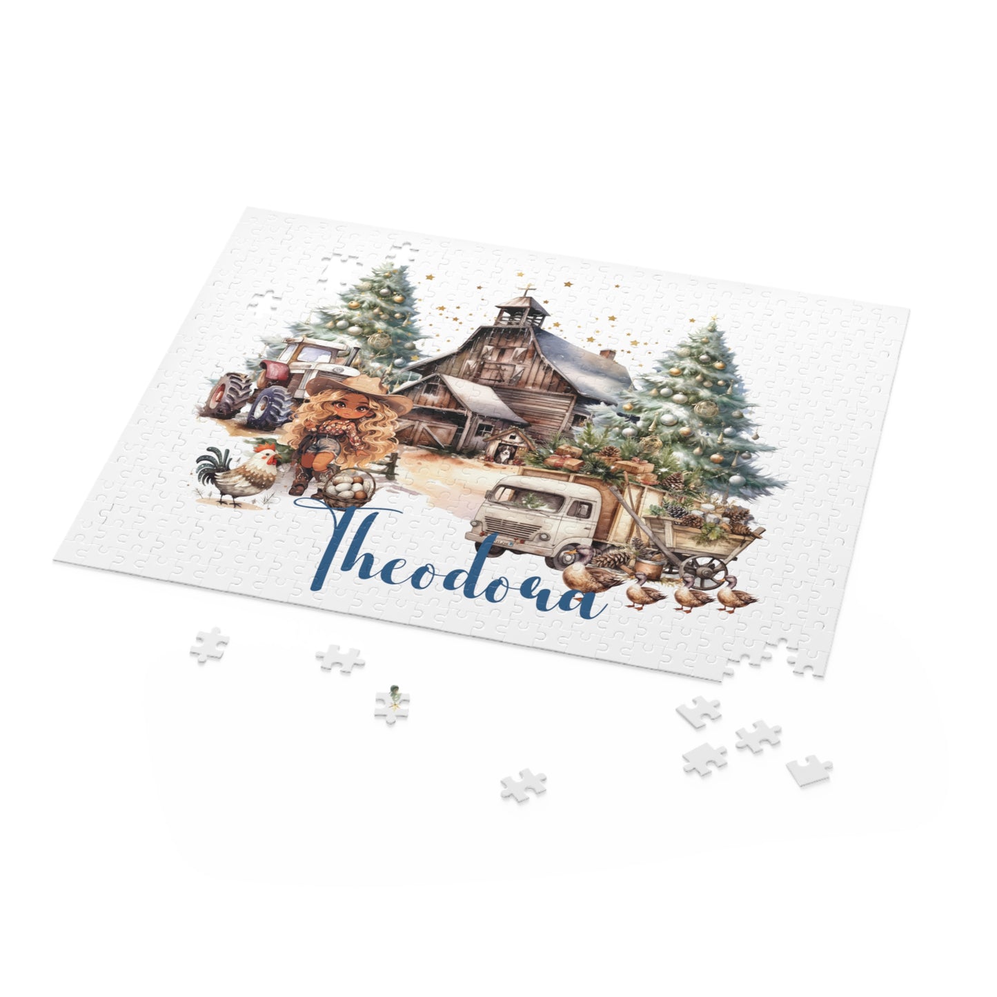 Puzzle, Country, Cowgirl, Personalised/Non-Personalised, (120, 252, 500-Piece)