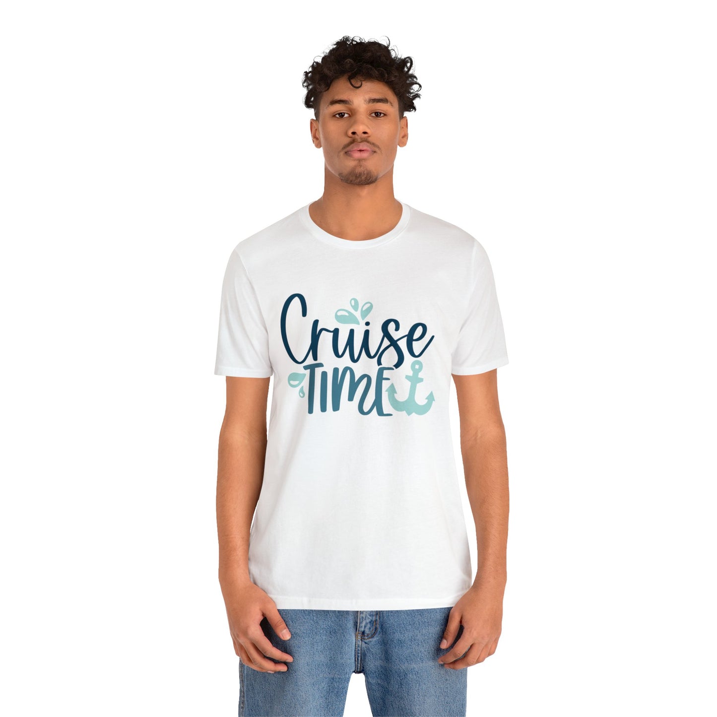 Unisex Adults Jersey Short Sleeve Tee, Cruise Tee, Cruise Time, 100% Cotton, Light Fabric 142 g/m²