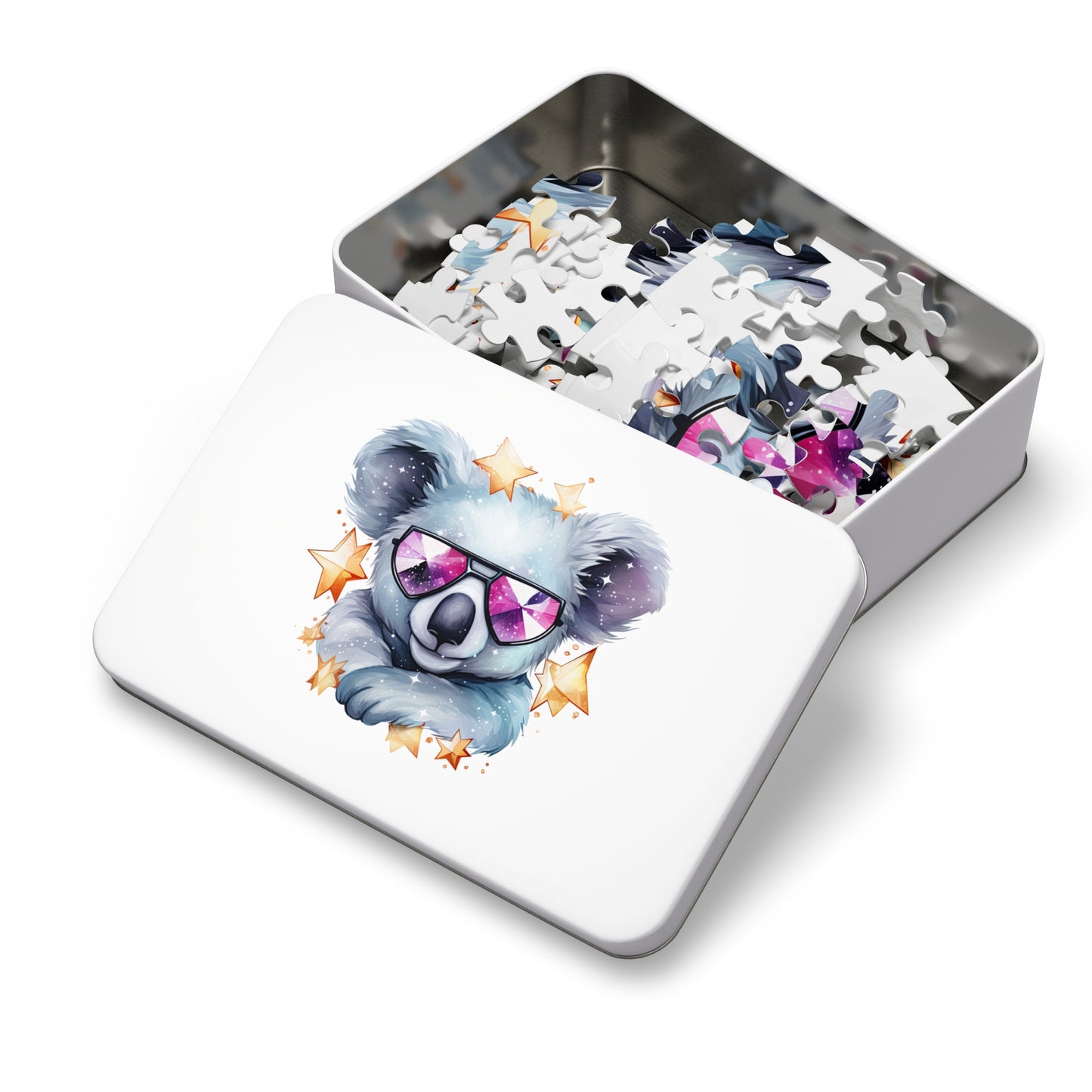 Jigsaw Puzzle in Tin, Australian Animals, Koala, Personalised/Non-Personalised, awd-508 (30, 110, 252, 500,1000-Piece)