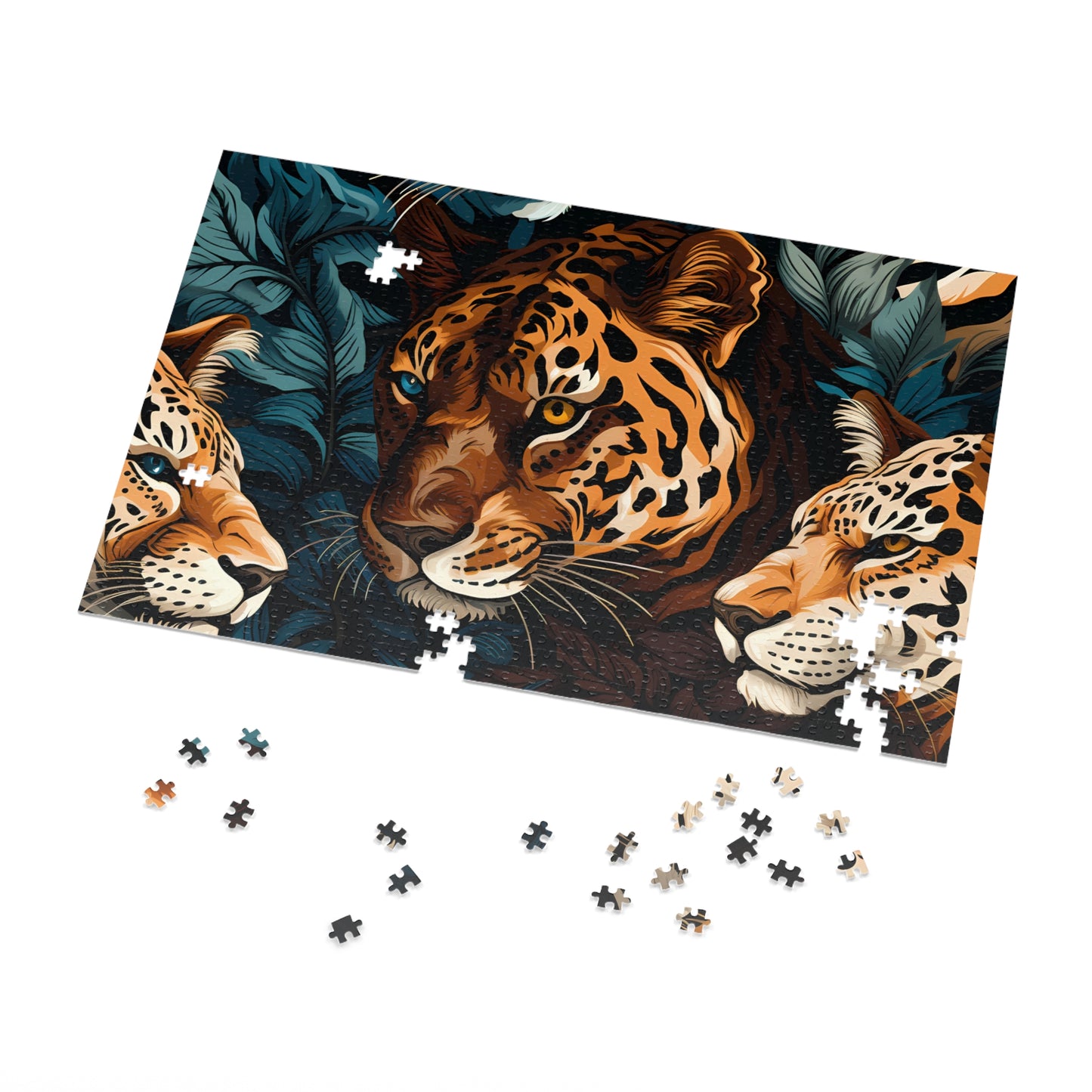 Jigsaw Puzzle, Leopard, Personalised/Non-Personalised (30, 110, 252, 500,1000-Piece)