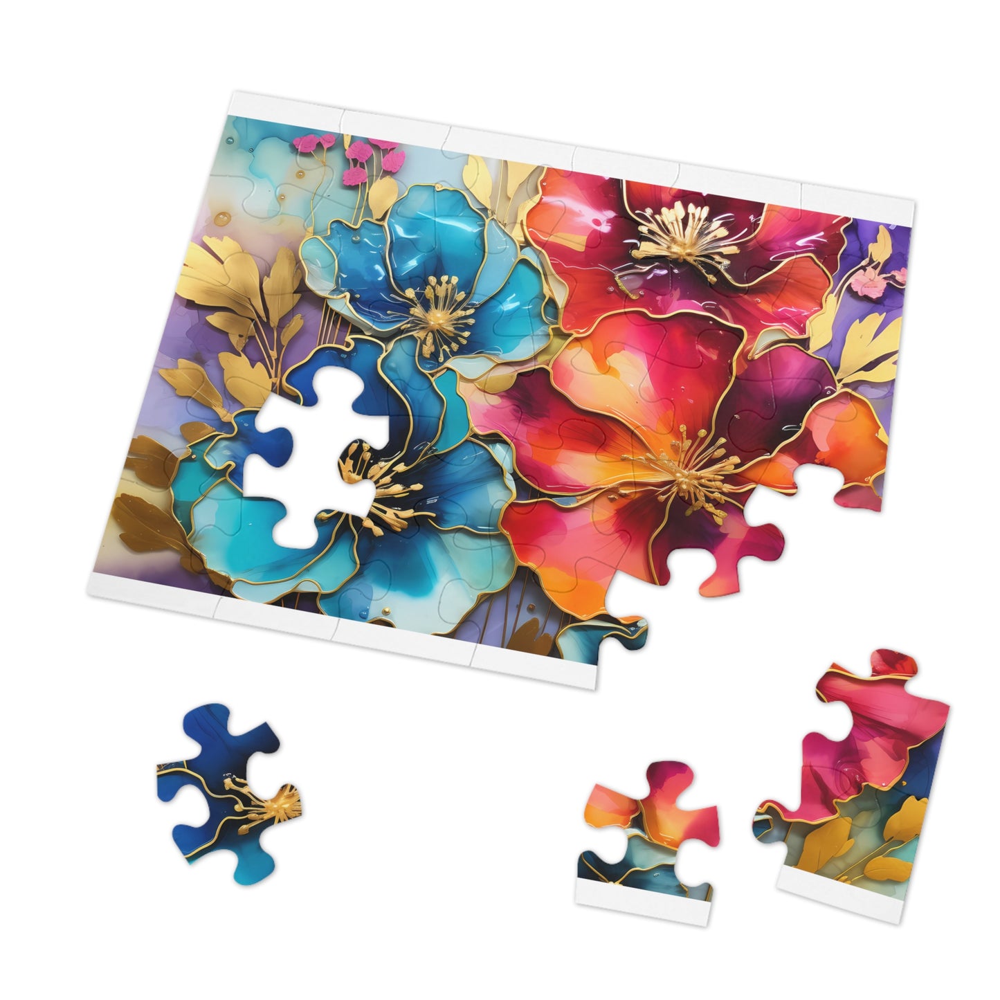 Jigsaw Puzzle, Floral, Personalised/Non-Personalised (30, 110, 252, 500,1000-Piece)