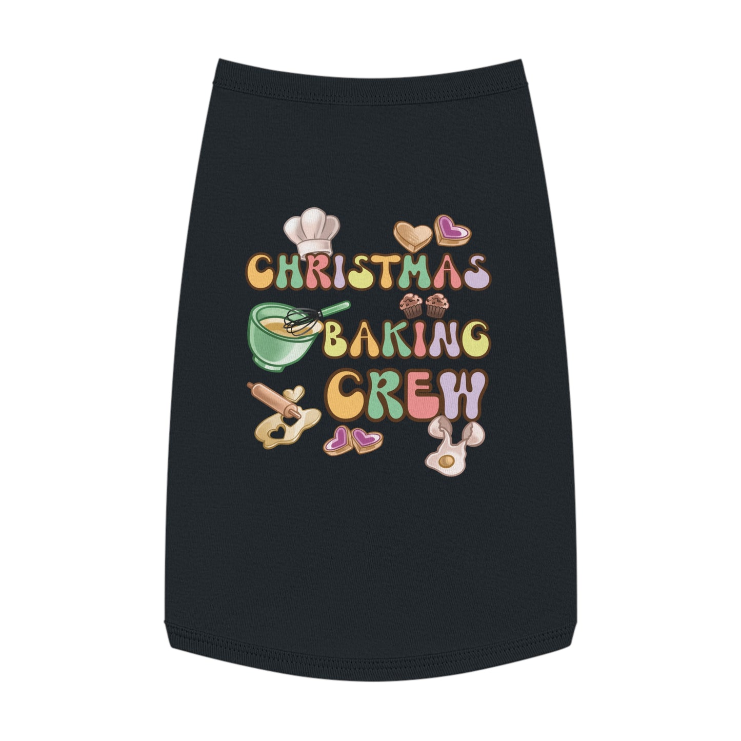 Pet Tank Top, Christmas Baking Crew, Christmas Pet Tank Top