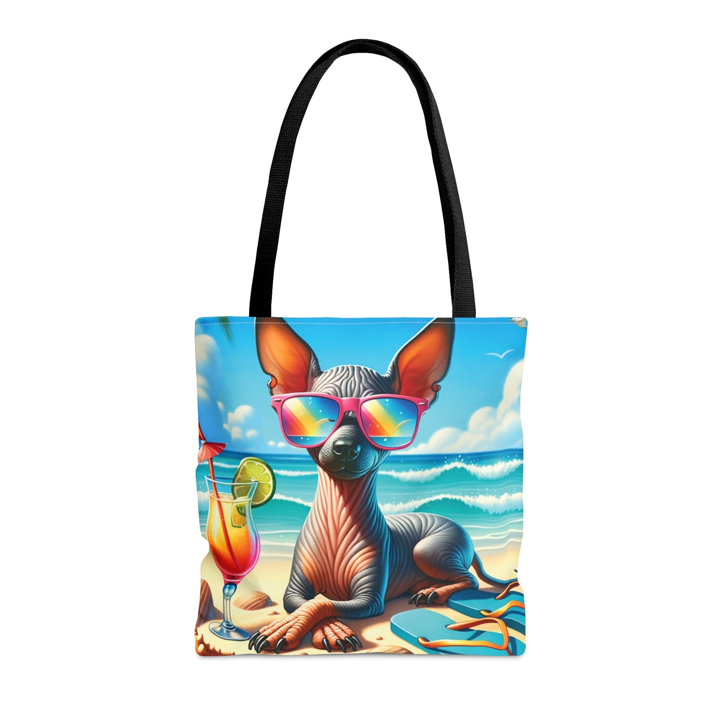 Tote Bag, Dog on Beach, Xloitcuintli, Tote bag, awd-1253