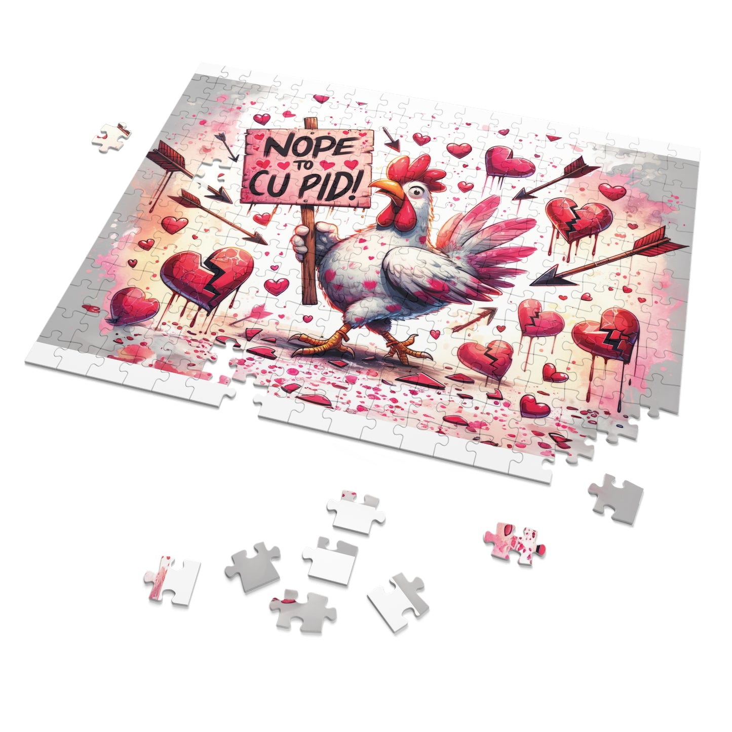 Jigsaw Puzzle, Chickens/Rooster, Personalised/Non-Personalised (30, 110, 252, 500,1000-Piece)