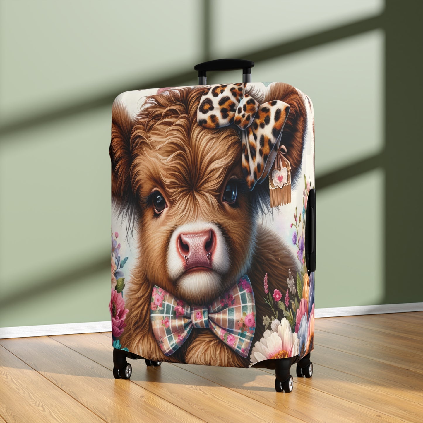 Luggage Cover, Highland Cow, awd-5009