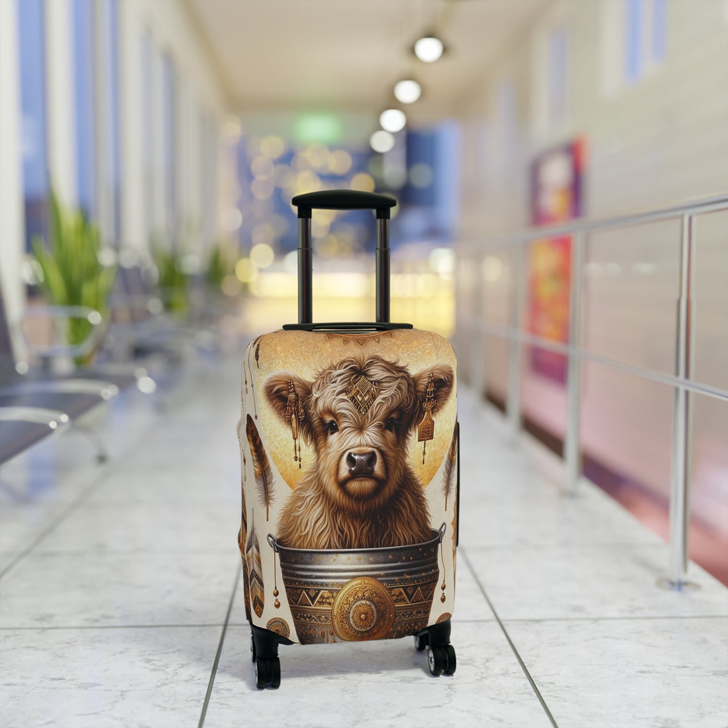 Luggage Cover, Highland Cow, awd-705