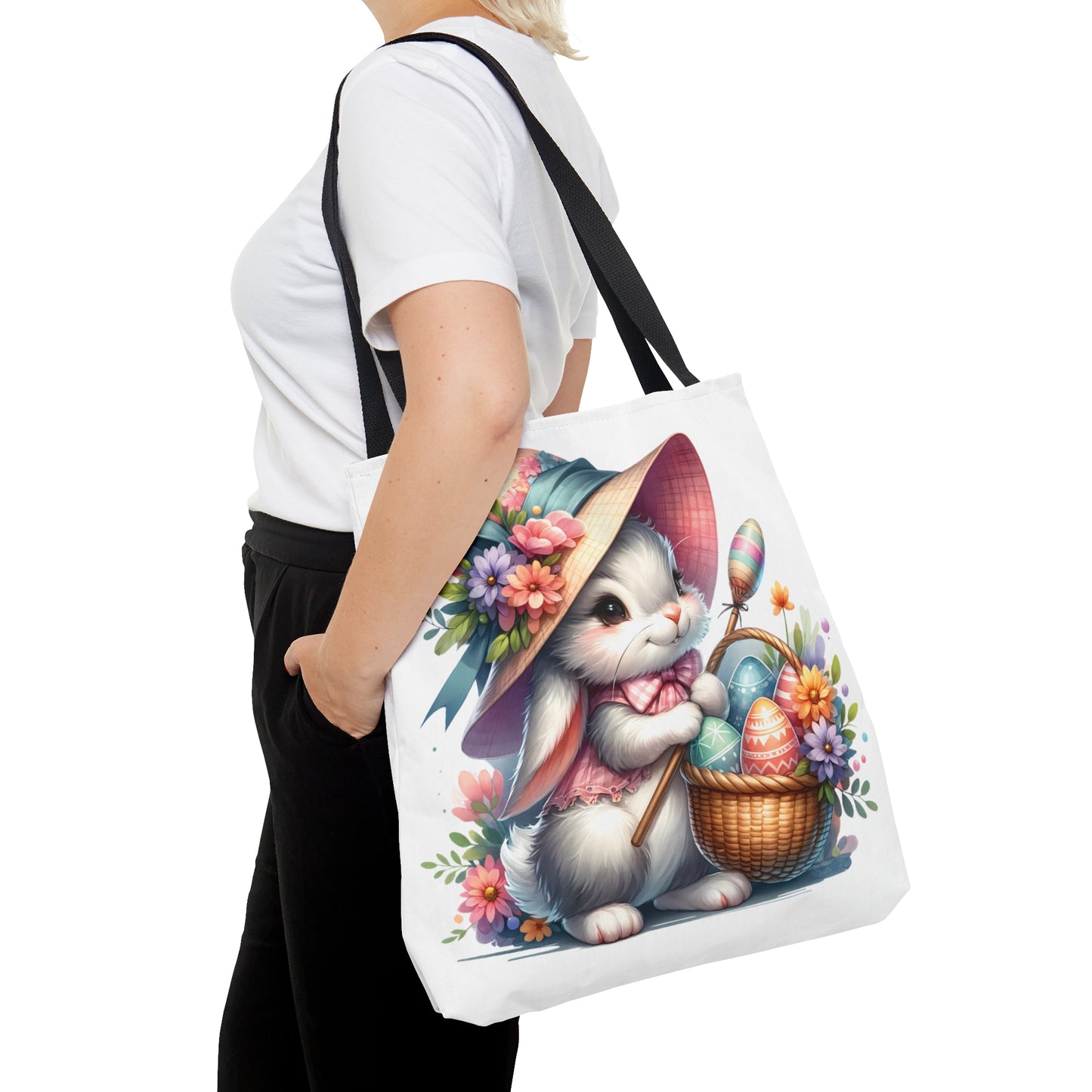 Tote Bag, Easter, Rabbit, Personalised/Non-Personalised Tote bag