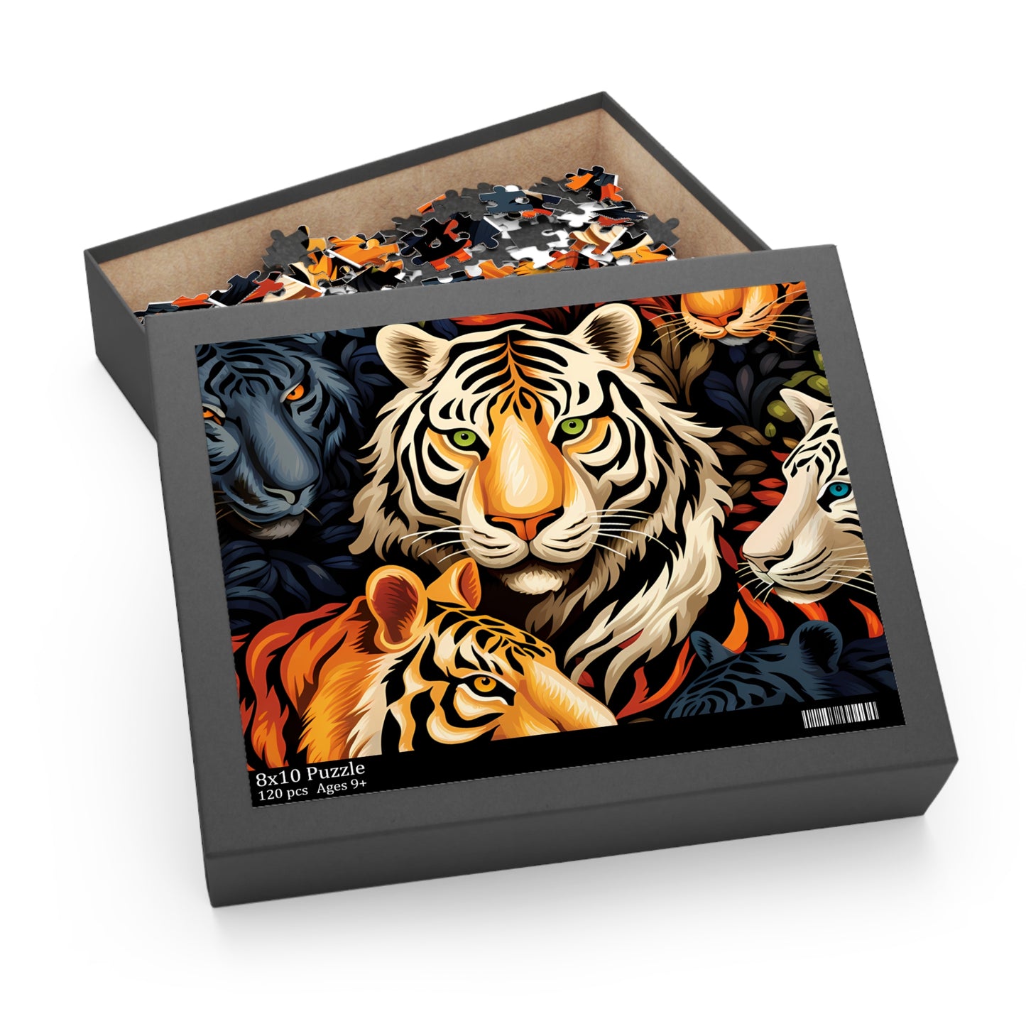 Personalised/Non-Personalised Puzzle, Lion (120, 252, 500-Piece)