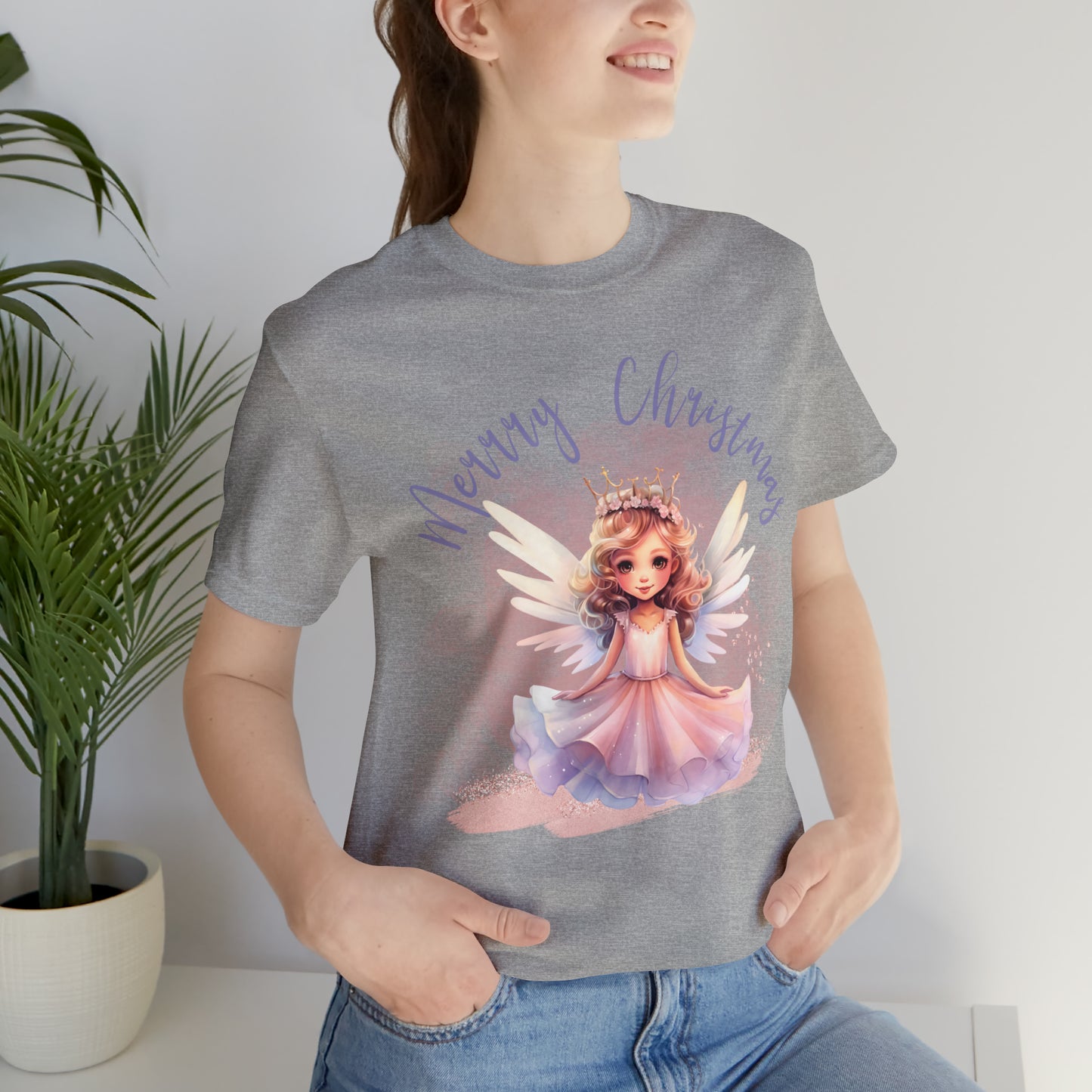 Unisex Jersey Short Sleeve Tee Christmas, Women's Fairy TShirt -A00001