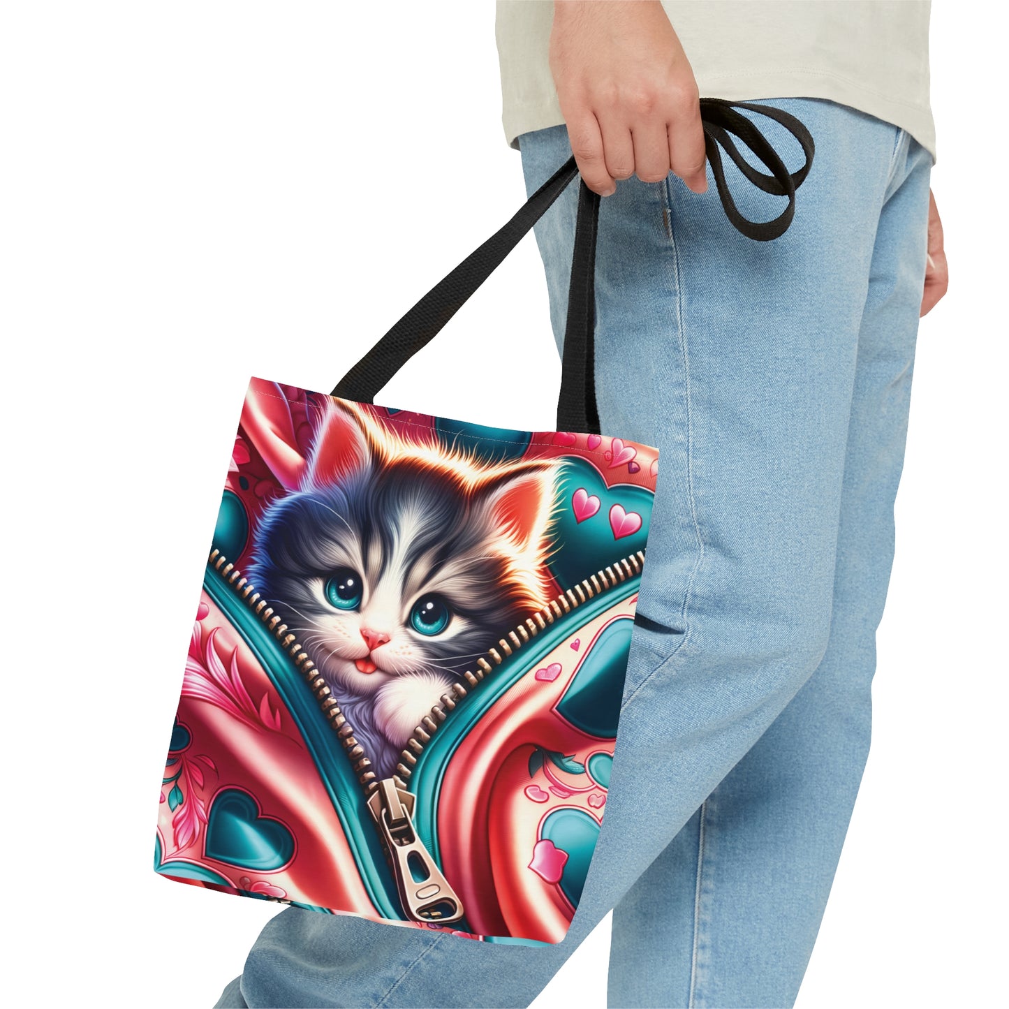 Tote Bag, Cat, Personalised/Non-Personalised Tote bag