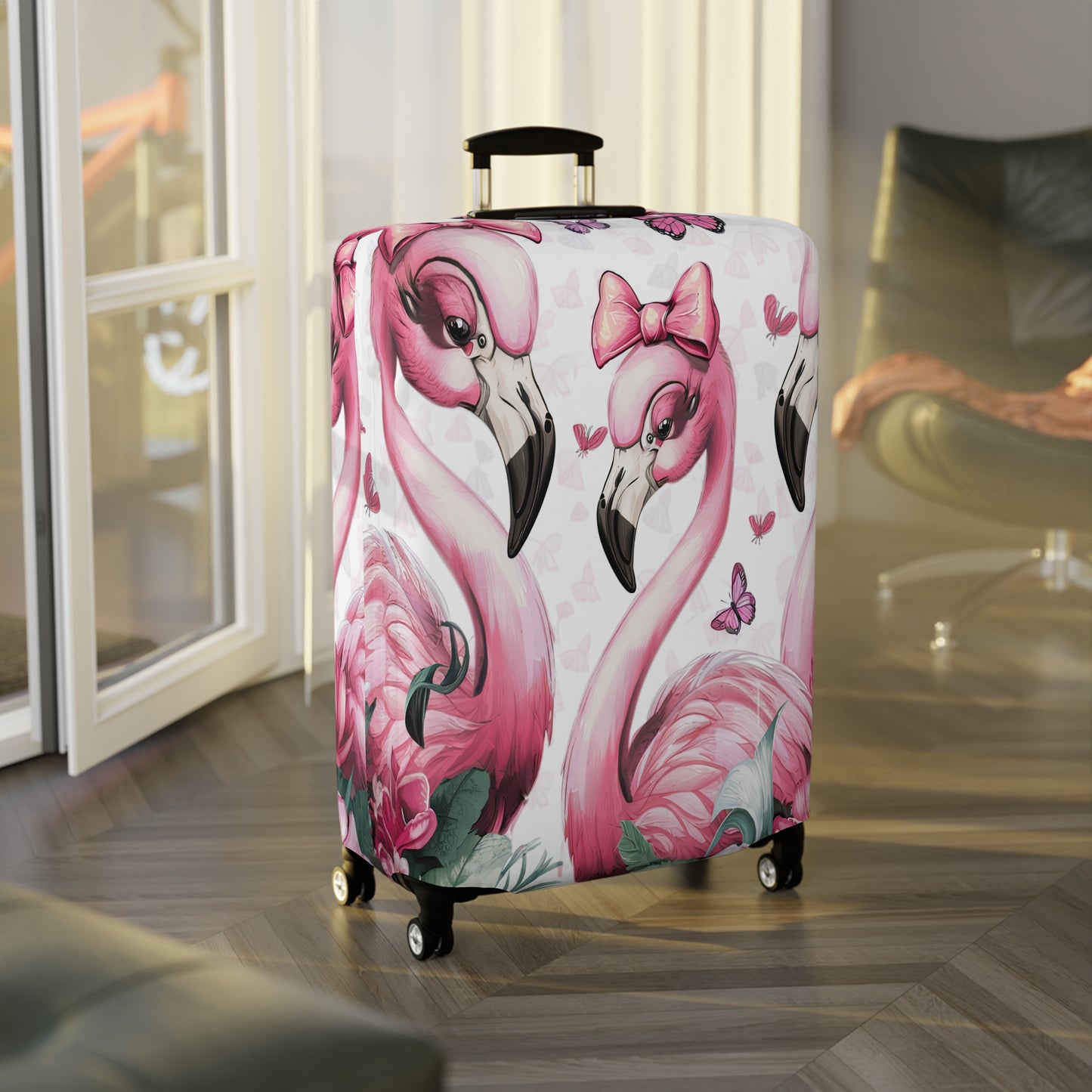 Luggage Cover, Flamingo, awd-3086