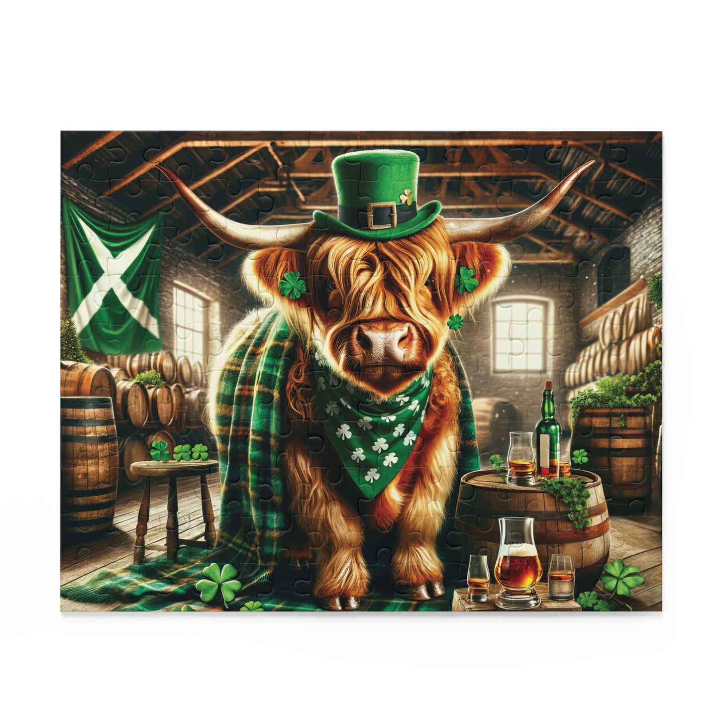 Puzzle,  Highland Cow (120, 252, 500-Piece) awd-662