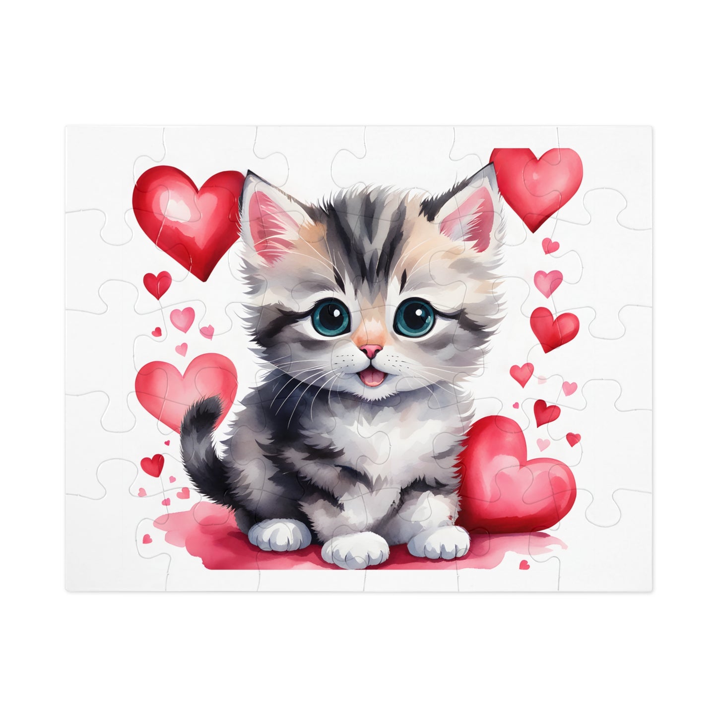 Jigsaw Puzzle, Cat, Personalised/Non-Personalised (30, 110, 252, 500,1000-Piece)