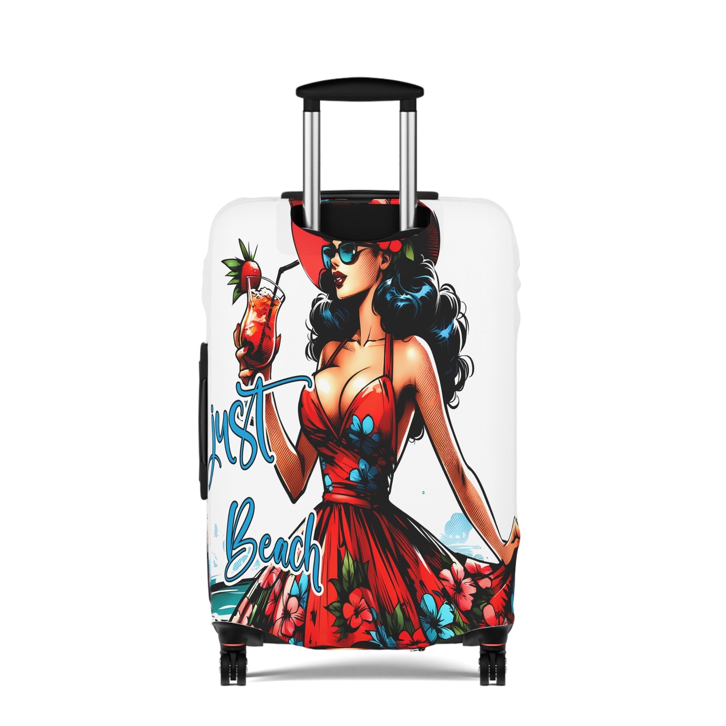 Luggage Cover, Retro Girl, Just Beach, awd-3007