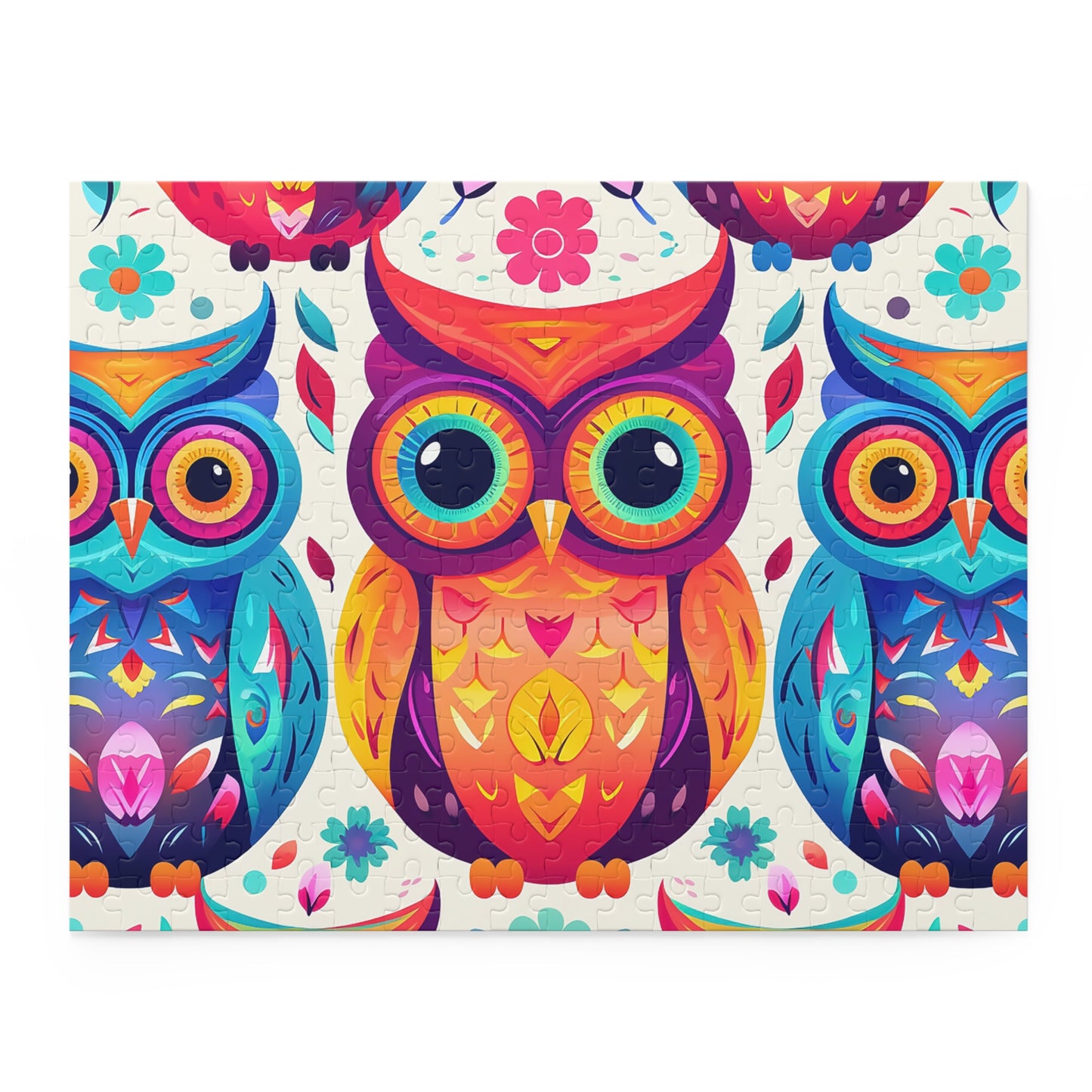 Personalised/Non-Personalised Puzzle, Owl (120, 252, 500-Piece)