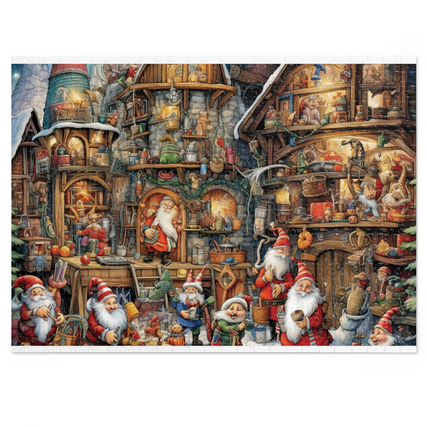 Jigsaw Puzzle, Santa's Workshop, Personalised/Non-Personalised (30, 110, 252, 500,1000-Piece)