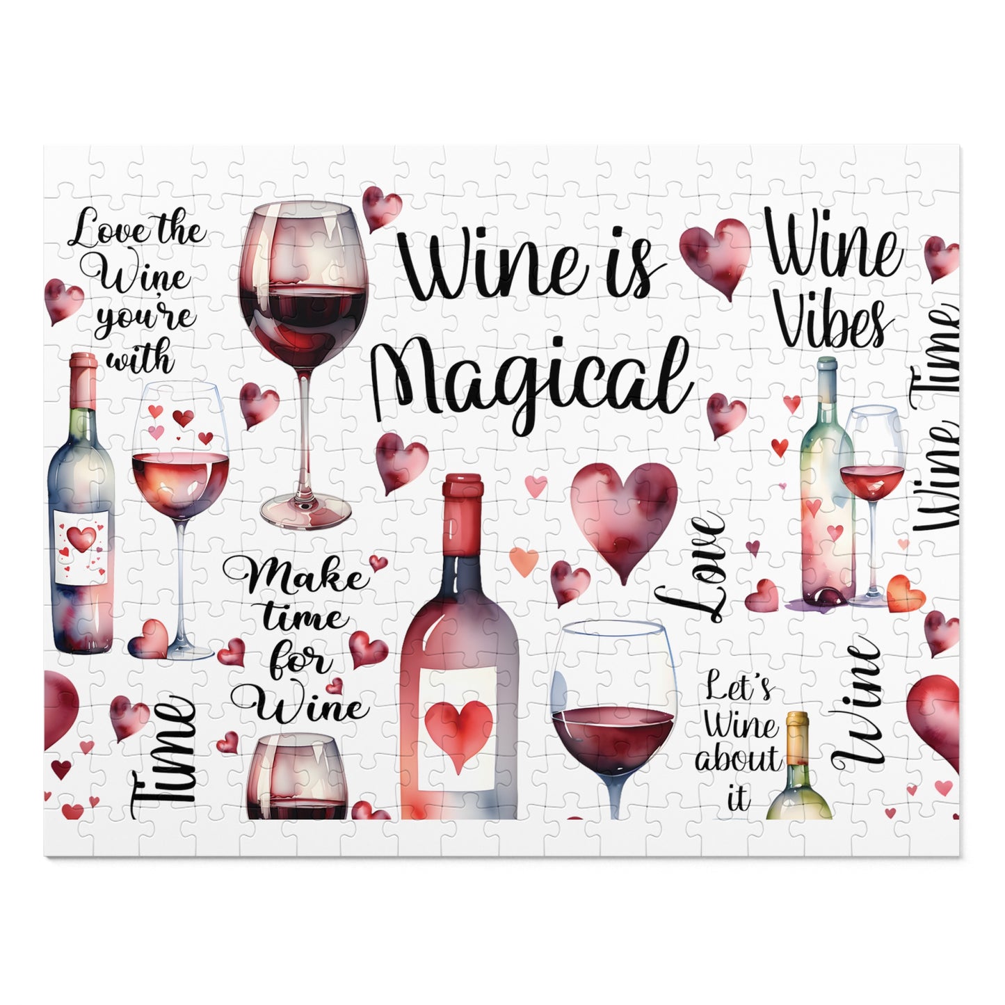 Jigsaw Puzzle, Wine is Magical, Personalised/Non-Personalised (30, 110, 252, 500,1000-Piece)