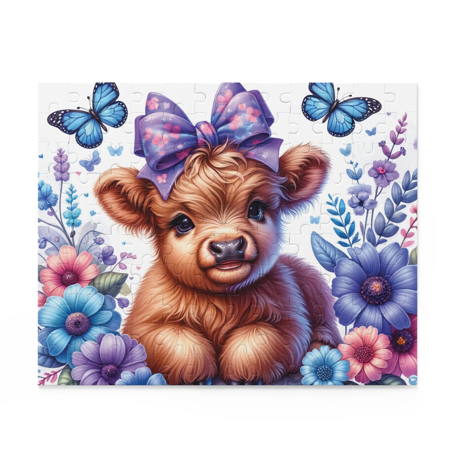 Personalised/Non-Personalised Puzzle, Highland Cow (120, 252, 500-Piece)