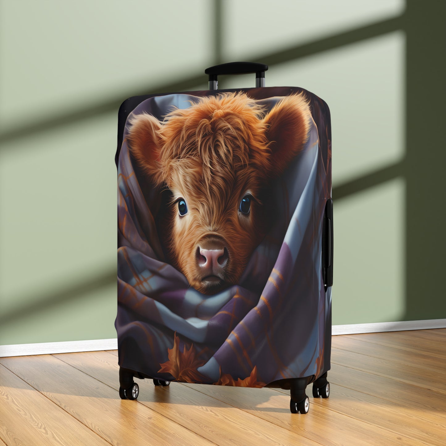 Luggage Cover, Highland Cow, awd-044