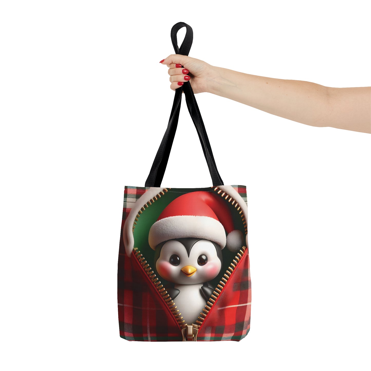 Tote Bag, Christmas, Penguin