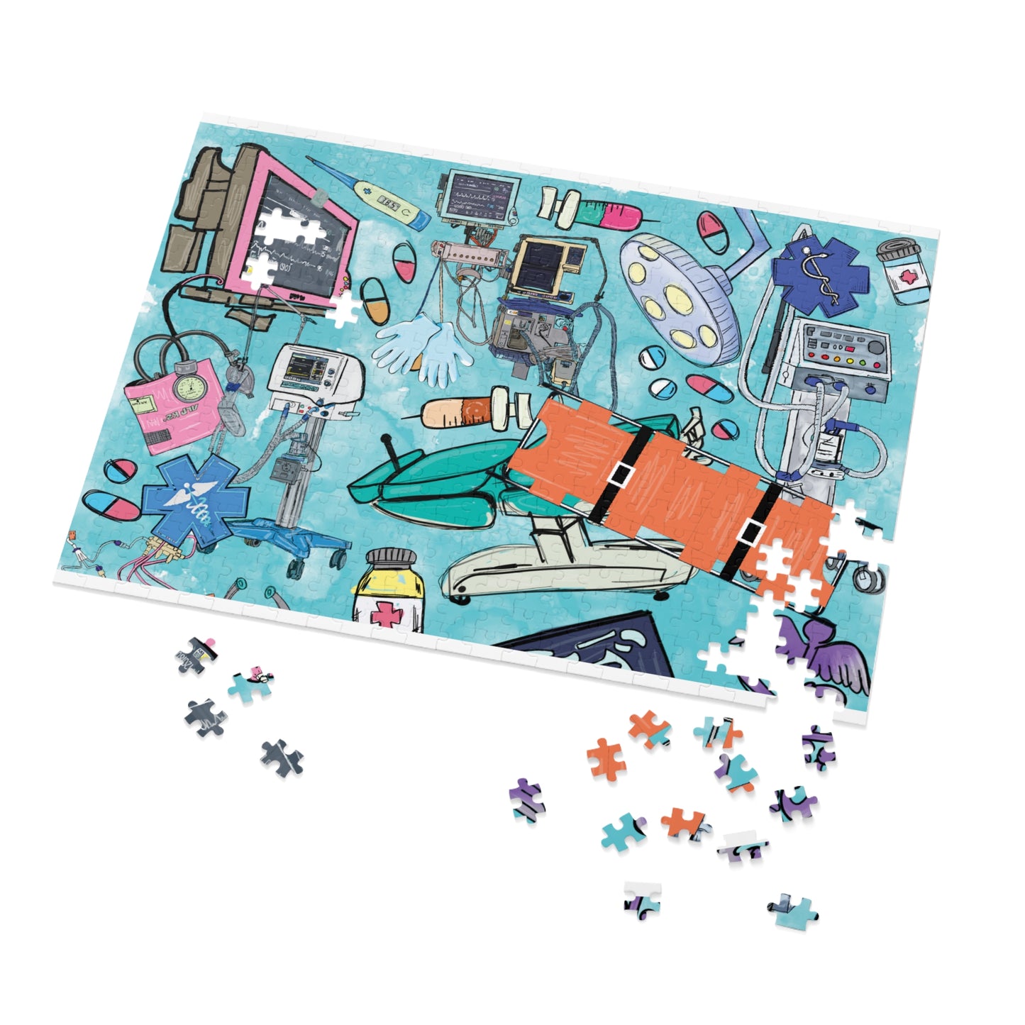 Jigsaw Puzzle, Trauma Nurse, Personalised/Non-Personalised (30, 110, 252, 500,1000-Piece)