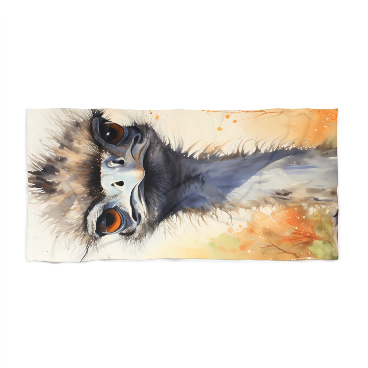Beach Towel, Australian Animals, Emu, Polycotton Towel, 2 sizes Available