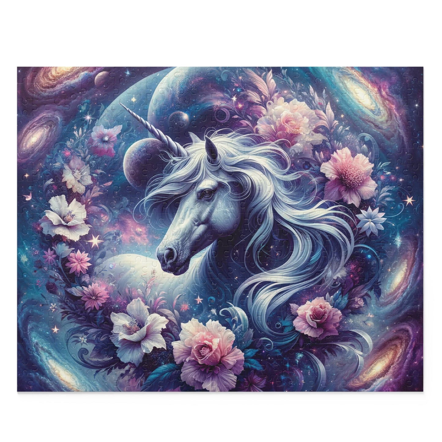 Personalised/Non-Personalised Puzzle, Unicorn (120, 252, 500-Piece)