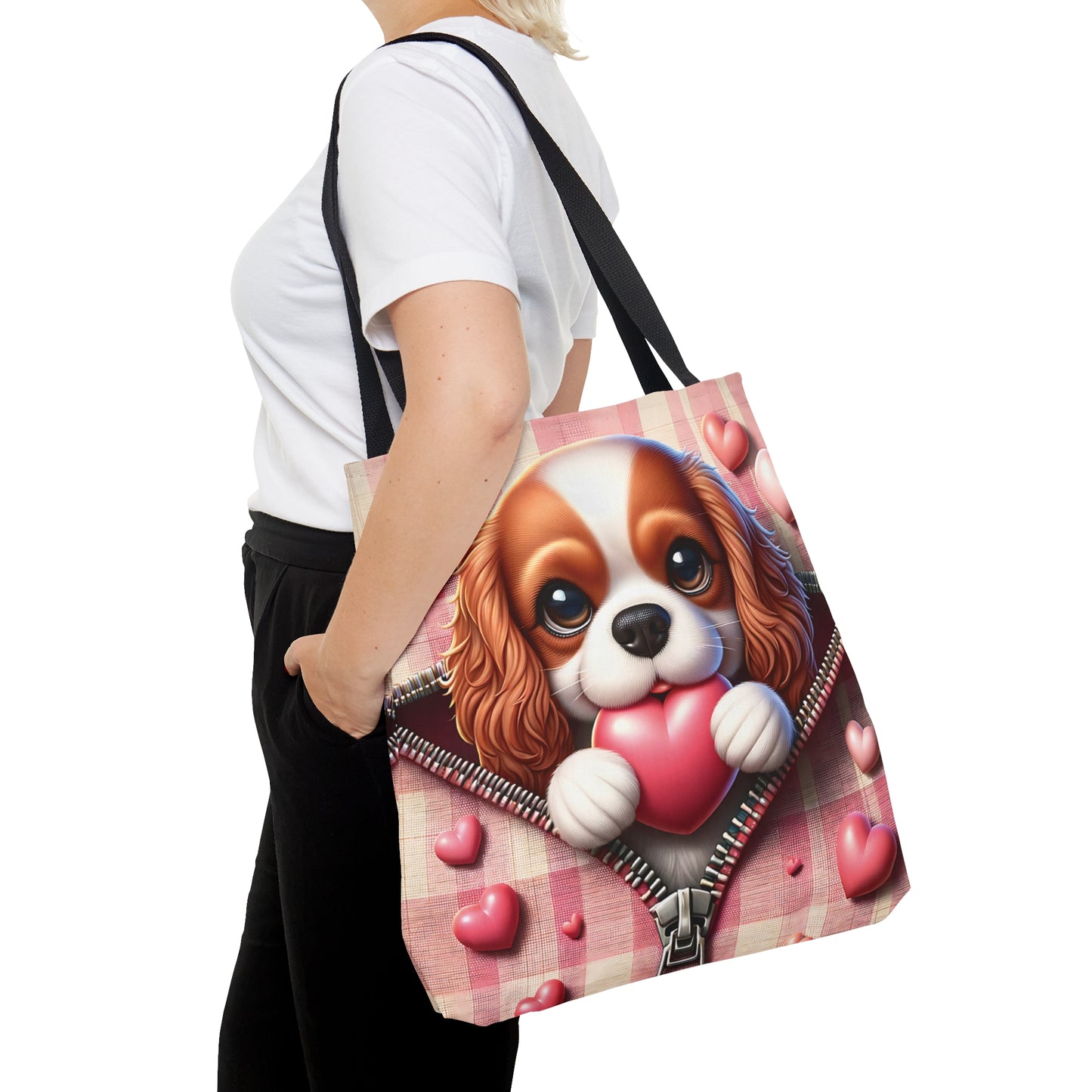 Tote Bag, Cute Dog, Personalised/Non-Personalised Tote bag