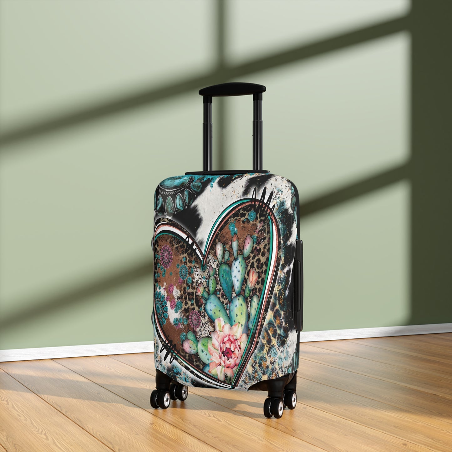 Luggage Cover, Country and Western, Heart, awd-041