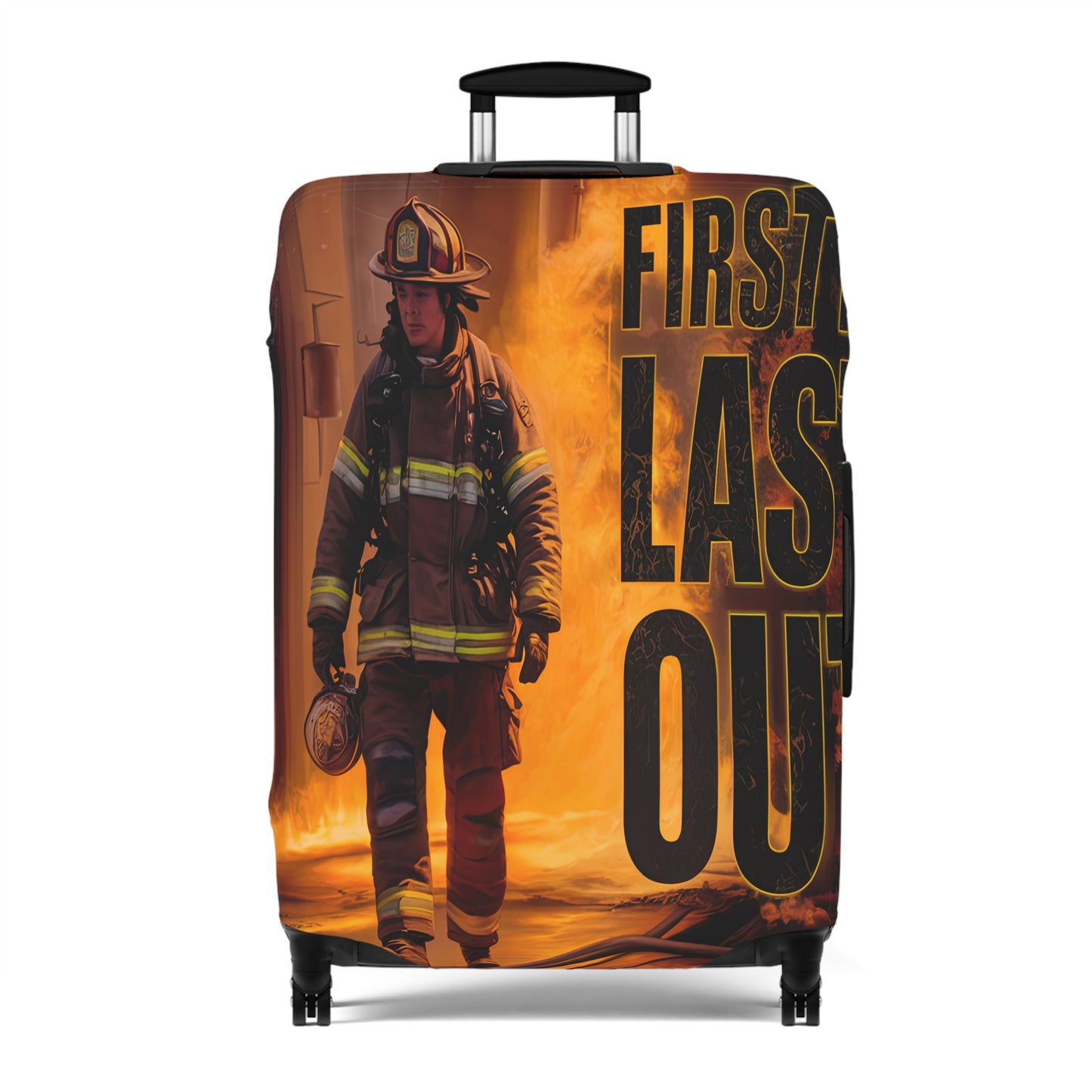 Luggage Cover, Fireman, First in Last Out, awd-1669