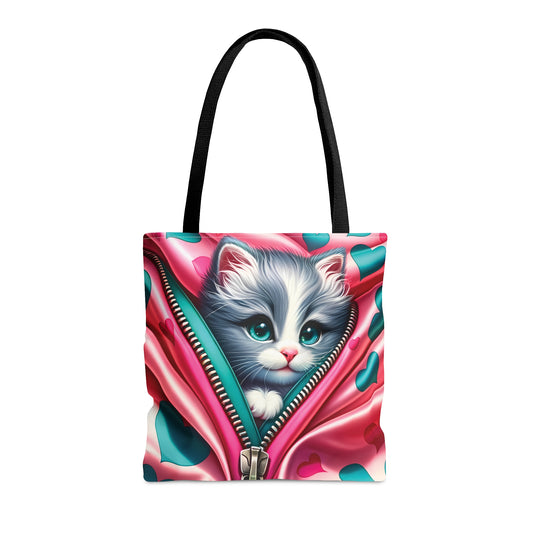 Tote Bag, Cat, Personalised/Non-Personalised Tote bag