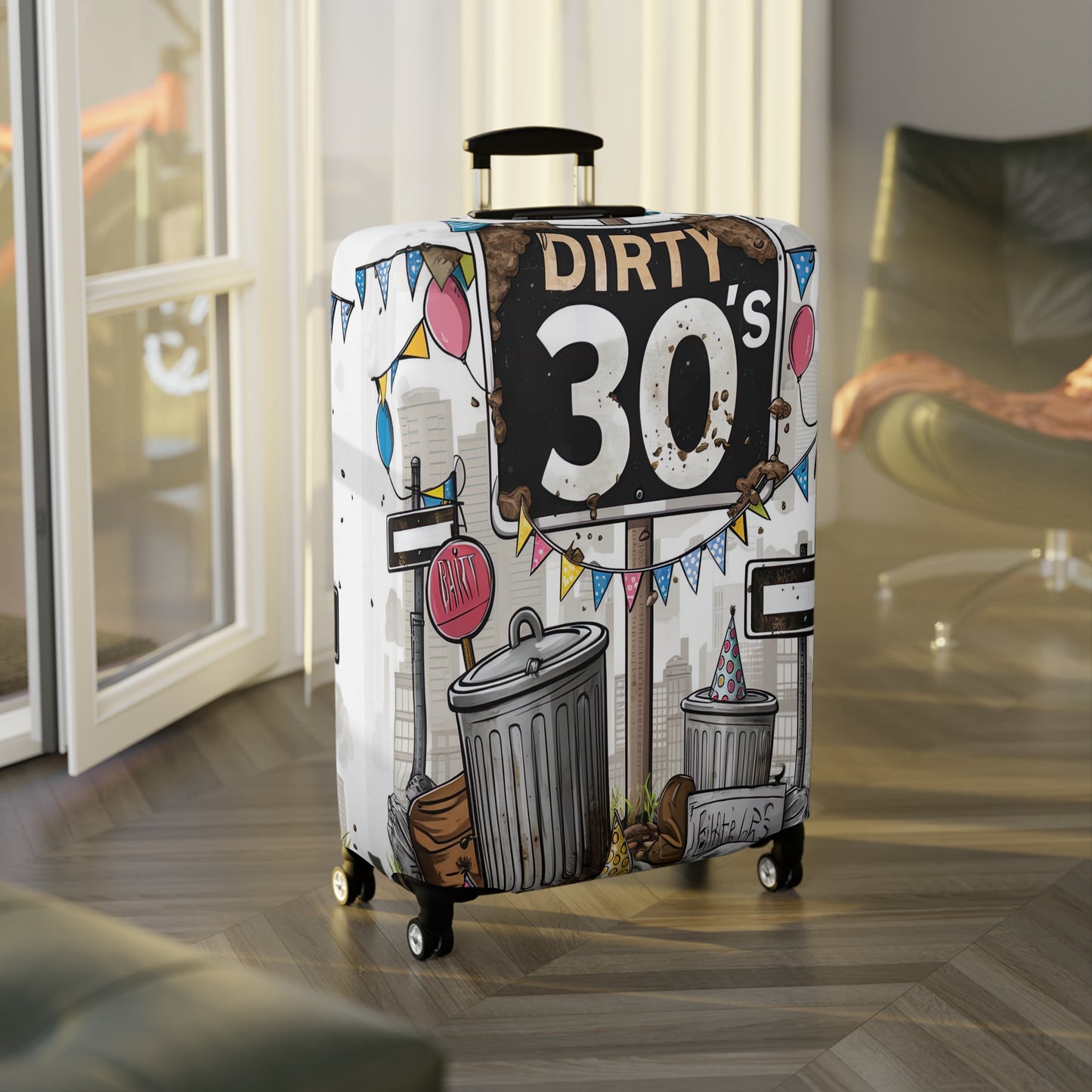 Luggage Cover, Dirty Thirty's, awd-1663