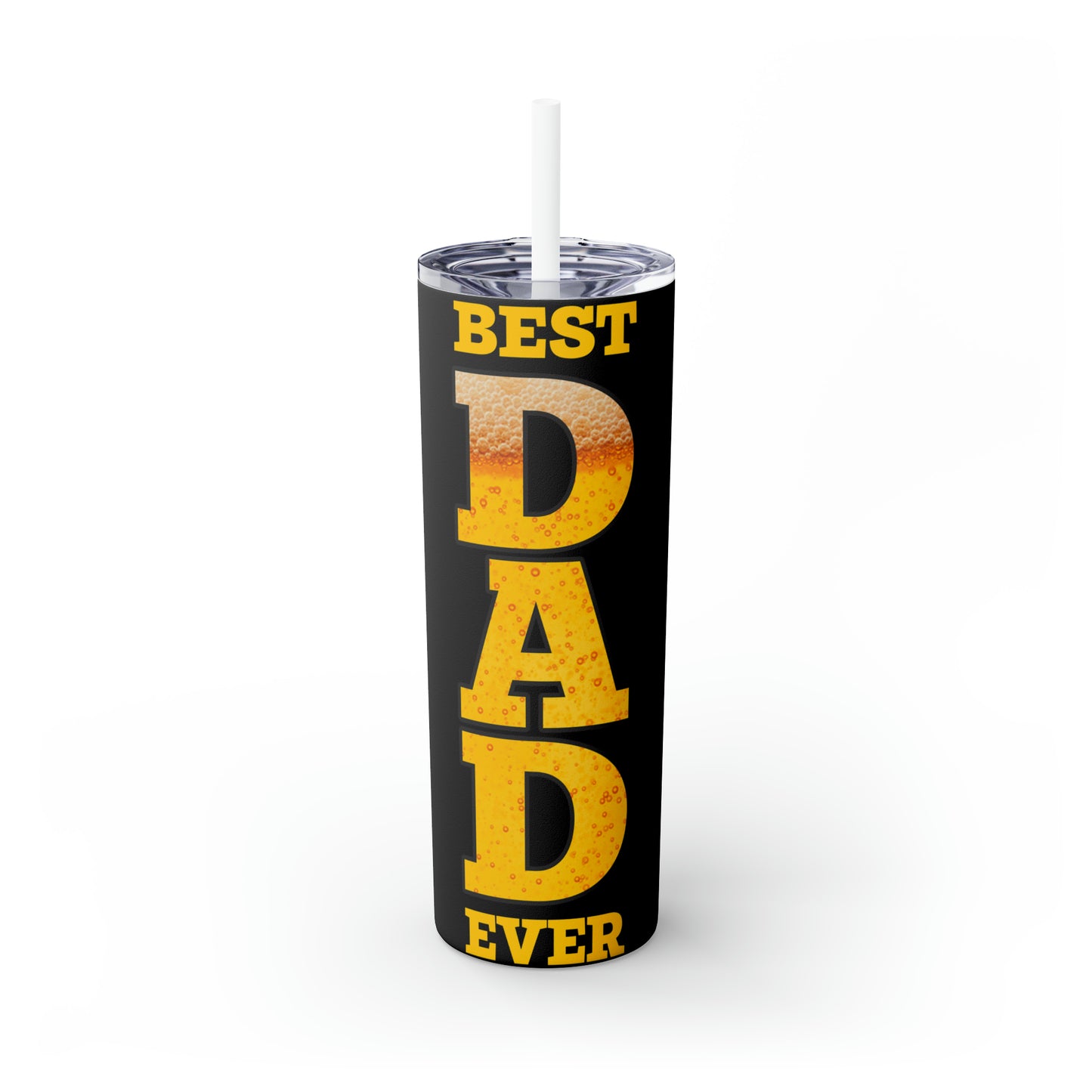 Skinny Tumbler with Straw, 20oz, Best Dad Ever