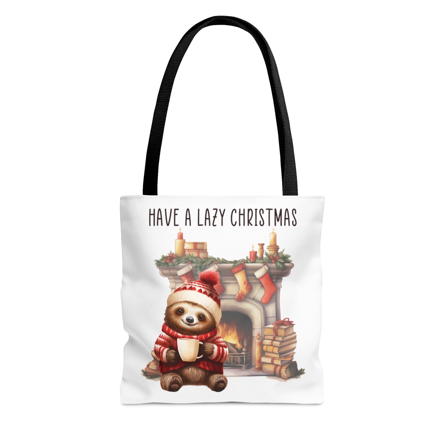 Tote Bag, Christmas, Sloth, Personalised/Non-Personalised Tote bag