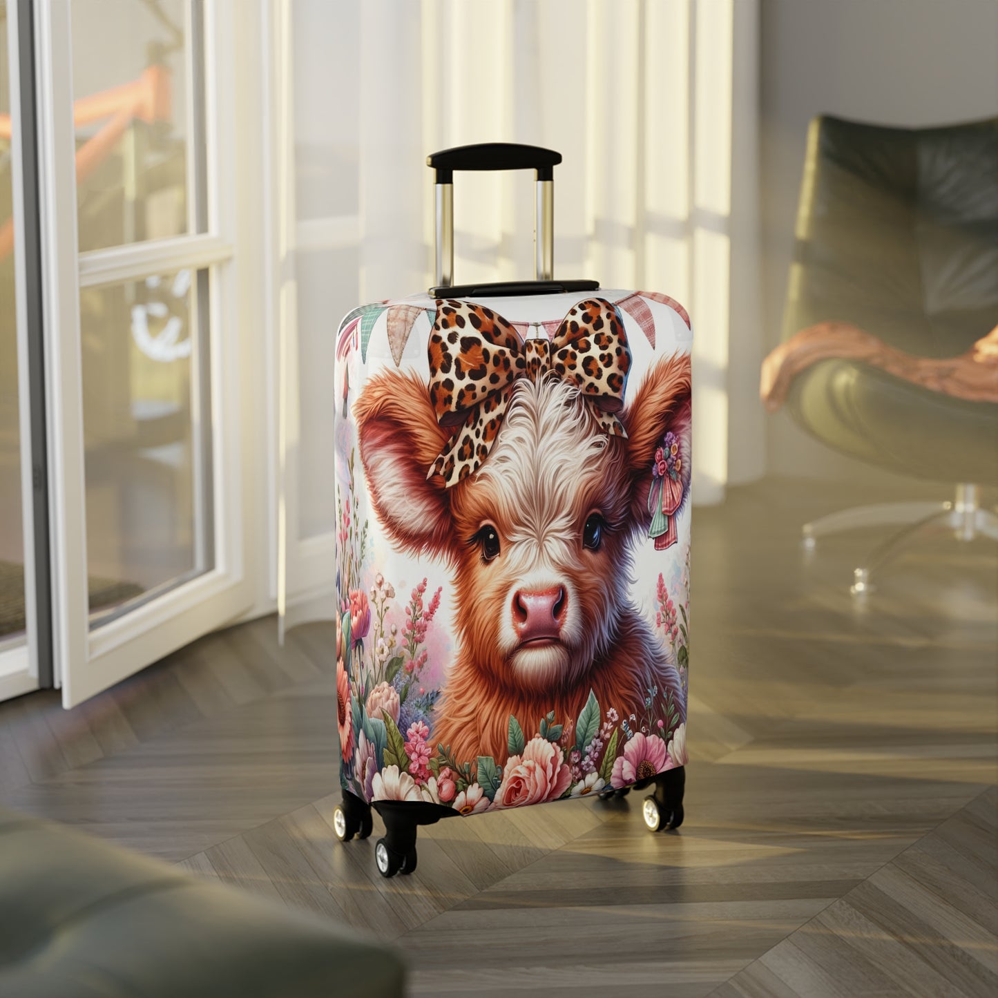 Luggage Cover, Highland Cow, awd-5003