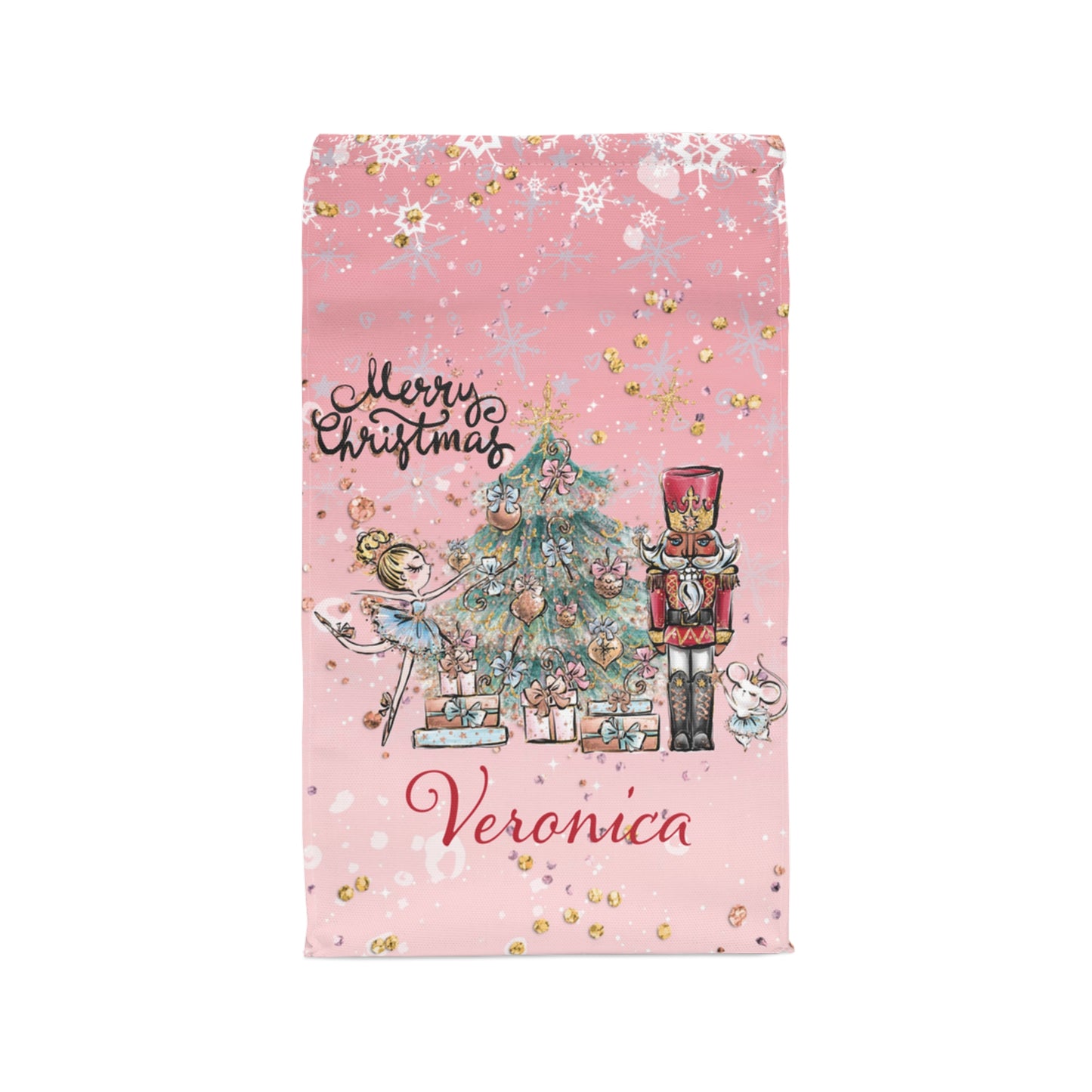 Insulated Lunch Bag, Magical Christmas, Nutcracker, Fairy and Christmas Lunch Bag