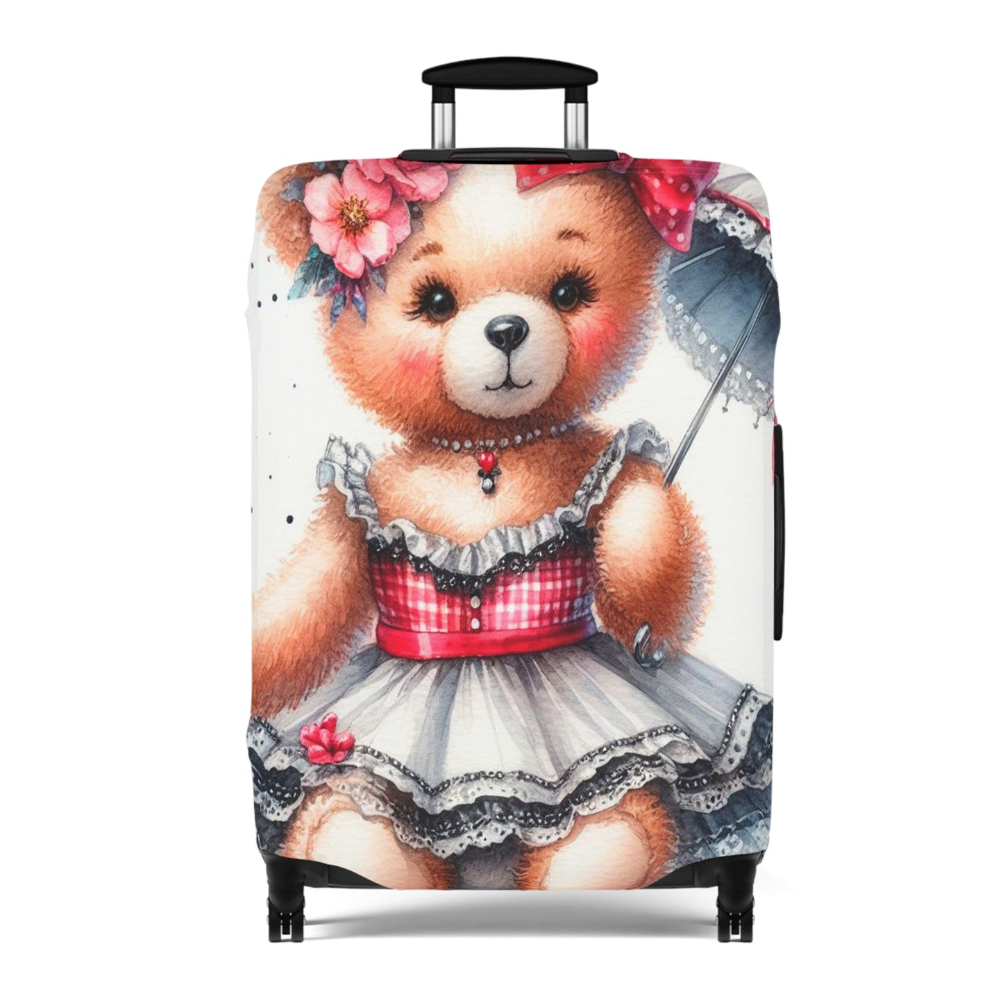 Luggage Cover, Rockabilly, Teddy Bear, awd-3033