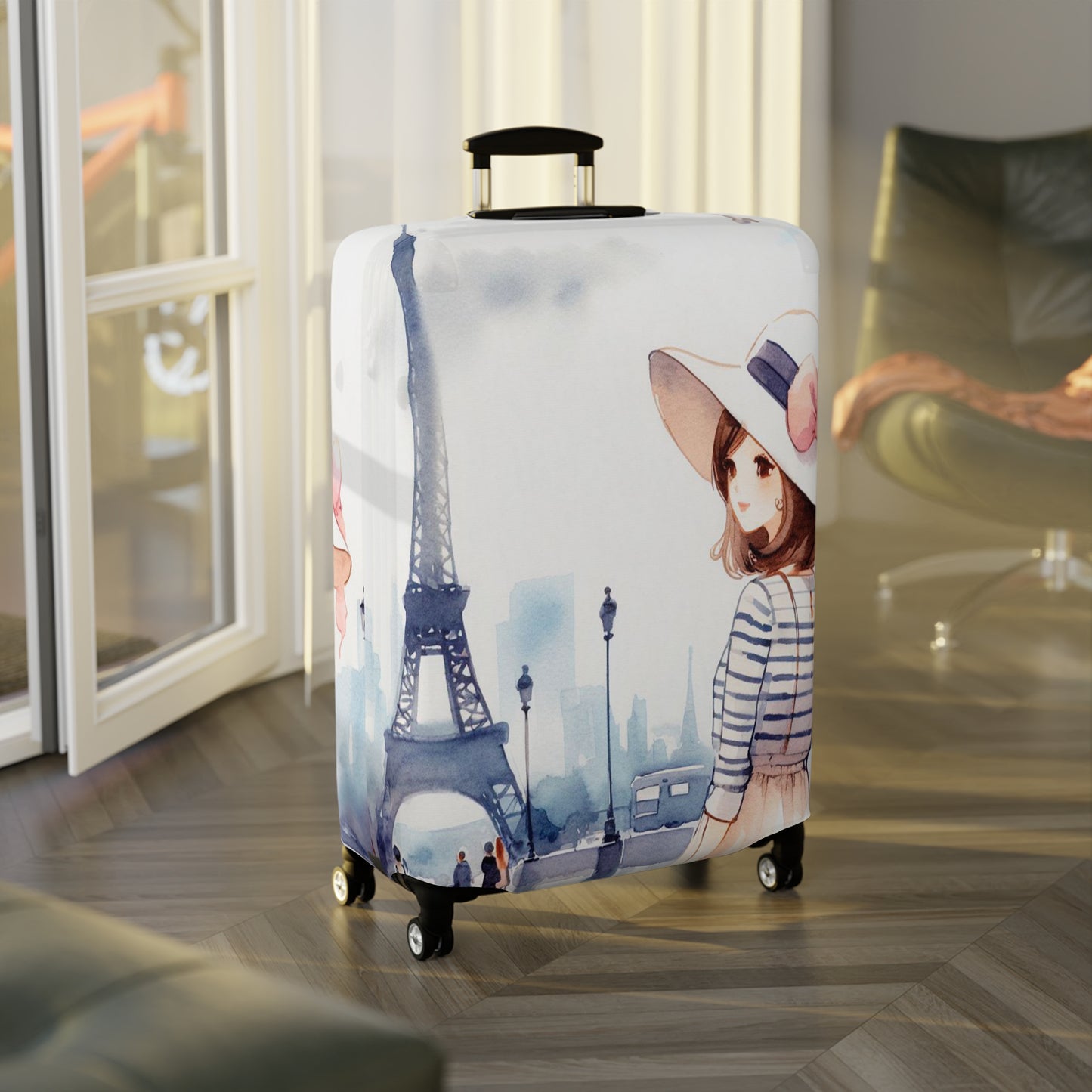 Luggage Cover, Just a Girl Who loves Travelling, awd-2105