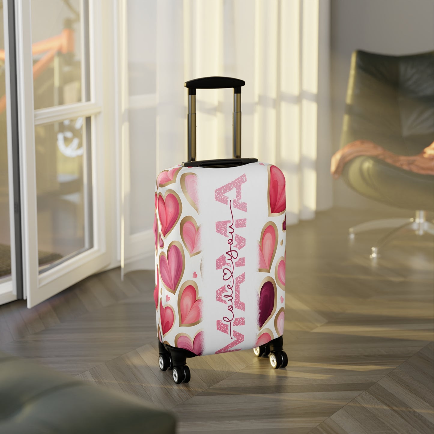 Luggage Cover, Hearts Mama, awd-1441