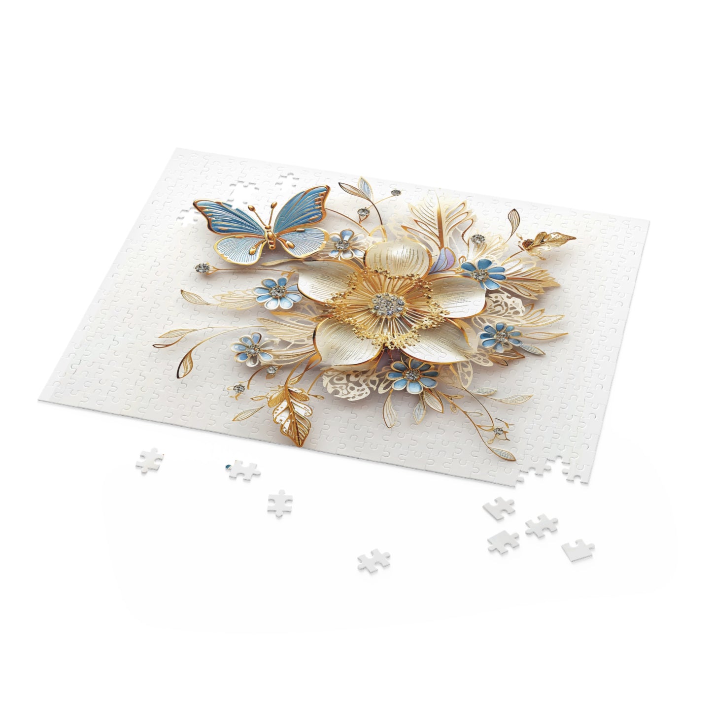 Personalised/Non-Personalised Puzzle, Floral (120, 252, 500-Piece)